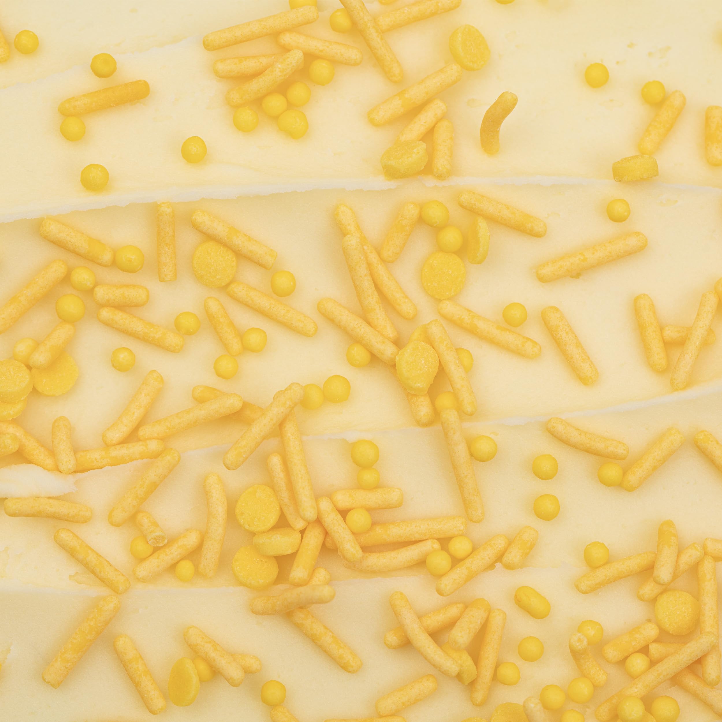 PME Cake Sprinkle Mix - Yellow Blend of Strands, Beads, and Confetti | 76g 4