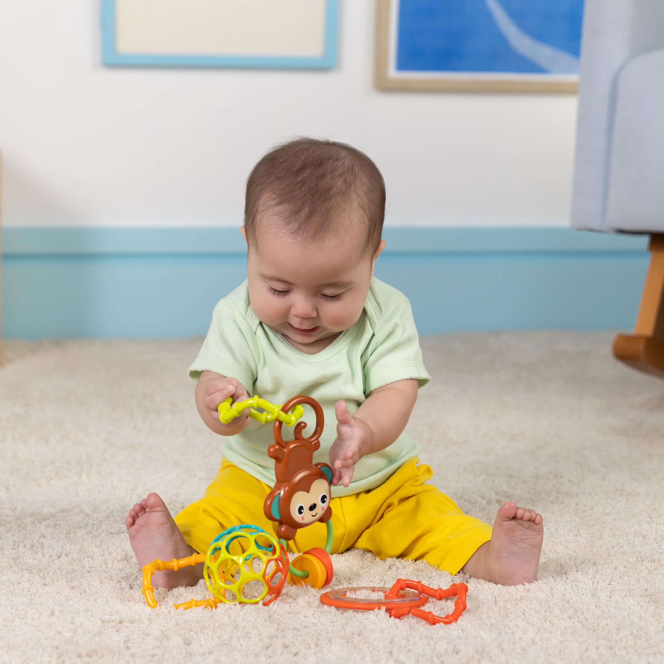 Bright Starts Oball Flex-n-Go Activity Arch - Attaches to Strollers & Carriers | Baby Activity Toy 8