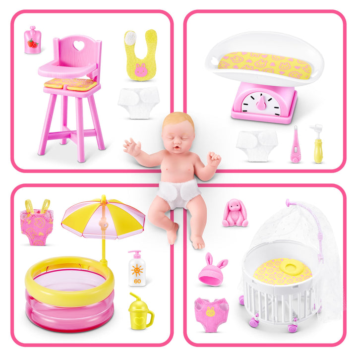 5 Surprise My Mini Baby Series 2 by ZURU - Collectible Mystery Capsule with Playset, 3+ Years