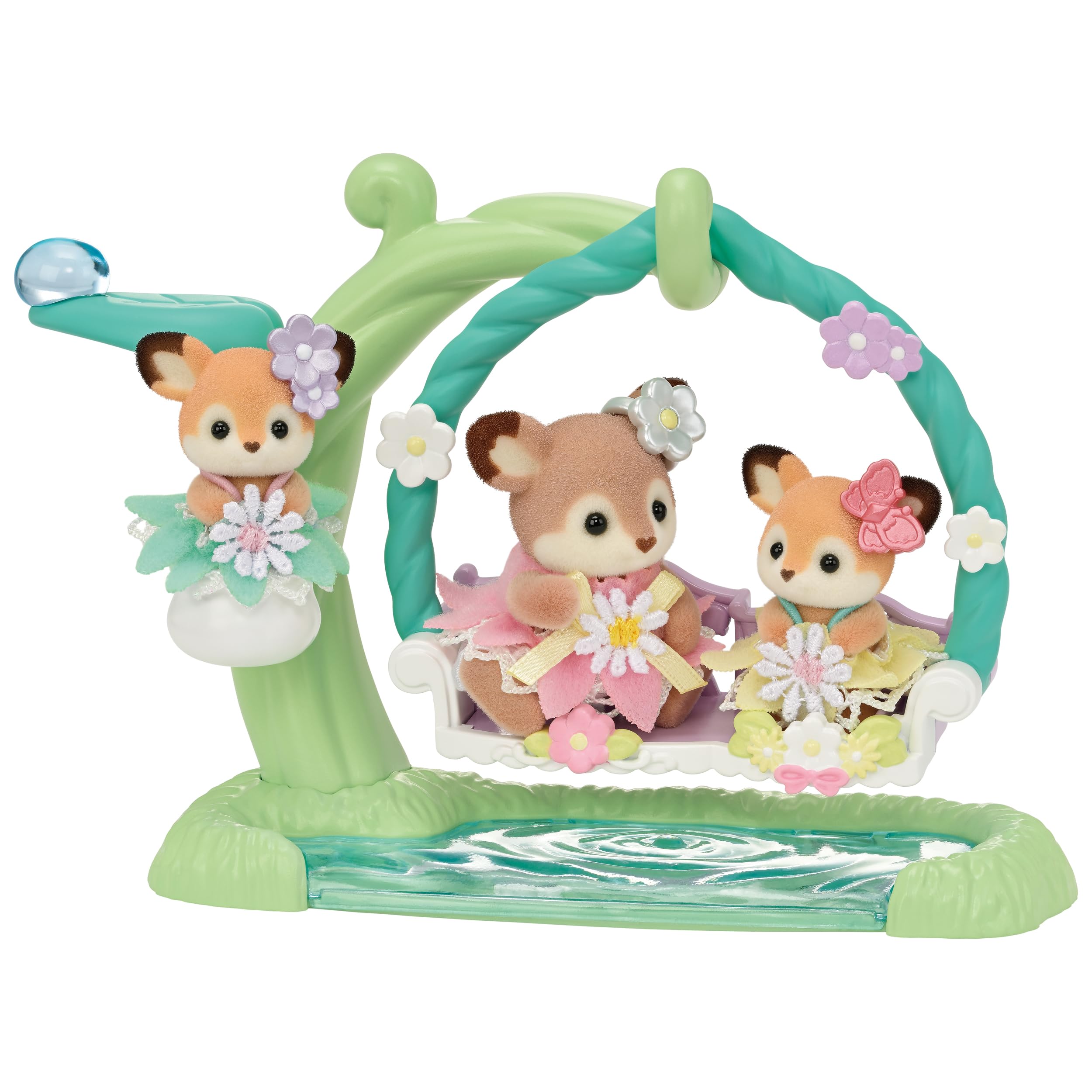 Sylvanian Families Deer Babies Floral Swing Set 5801 | Ages 3+