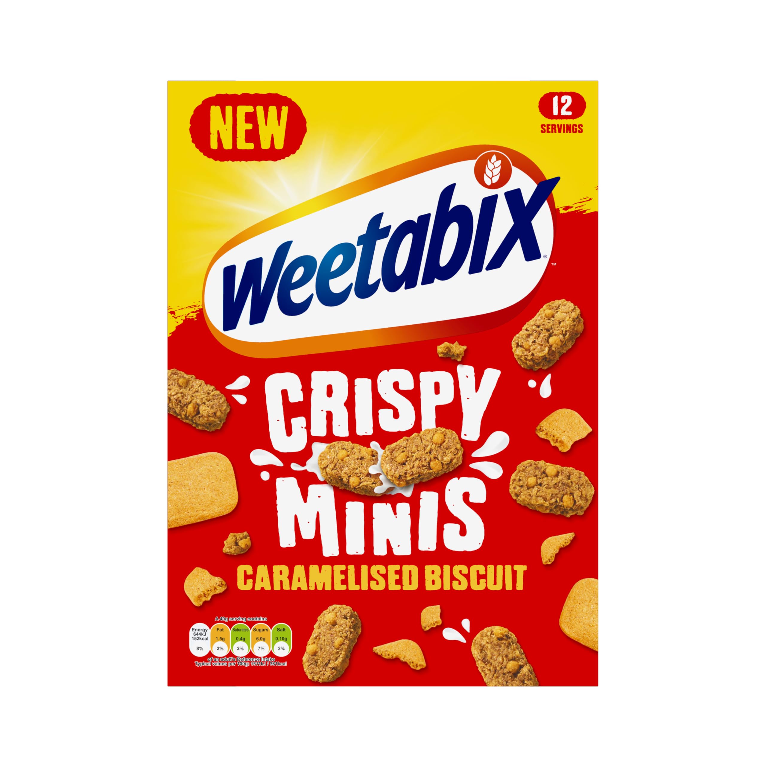 Weetabix Crispy Minis Caramelised Biscuit Breakfast Cereal 500g 1
