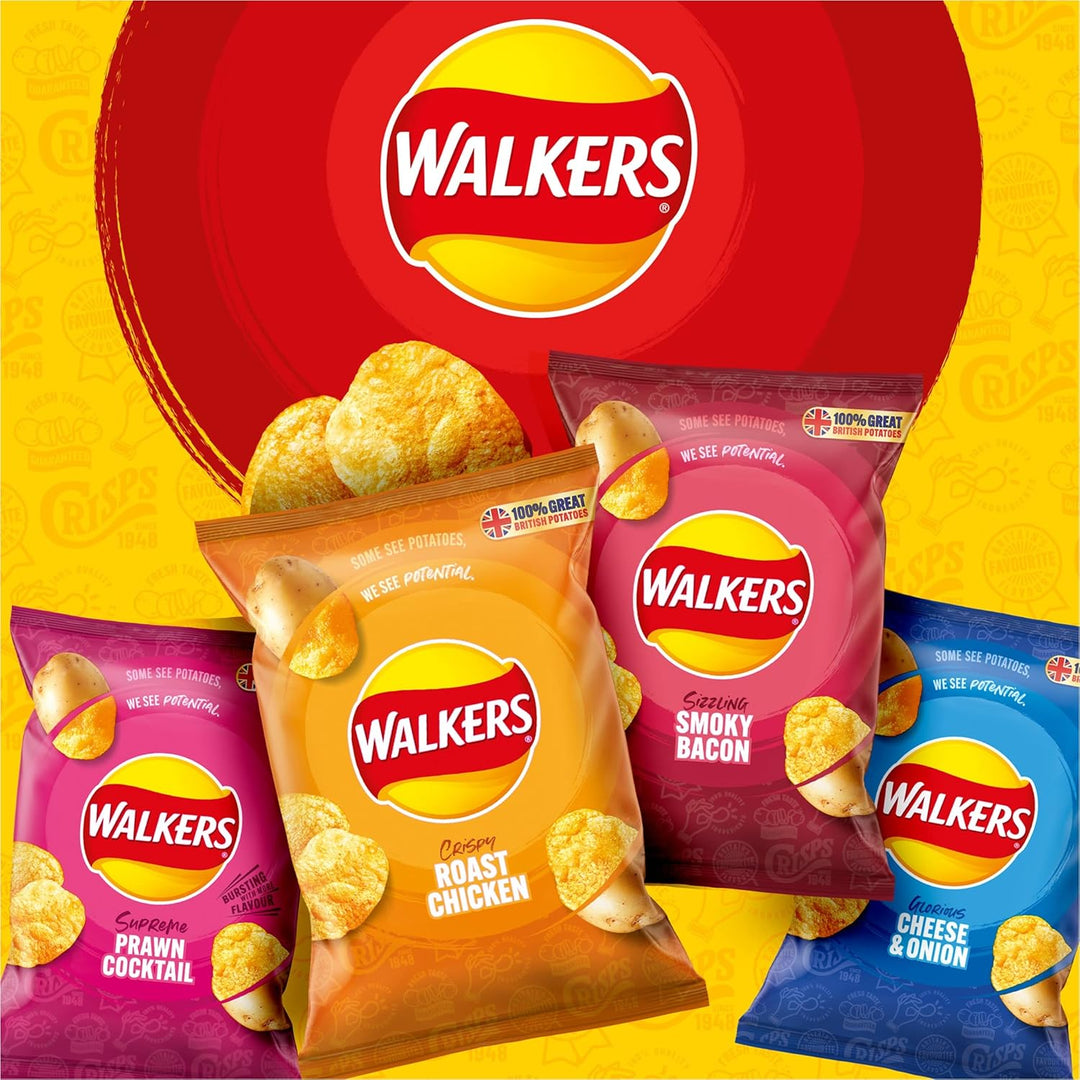 Walkers Meaty Variety Multipack Crisps 20x25g