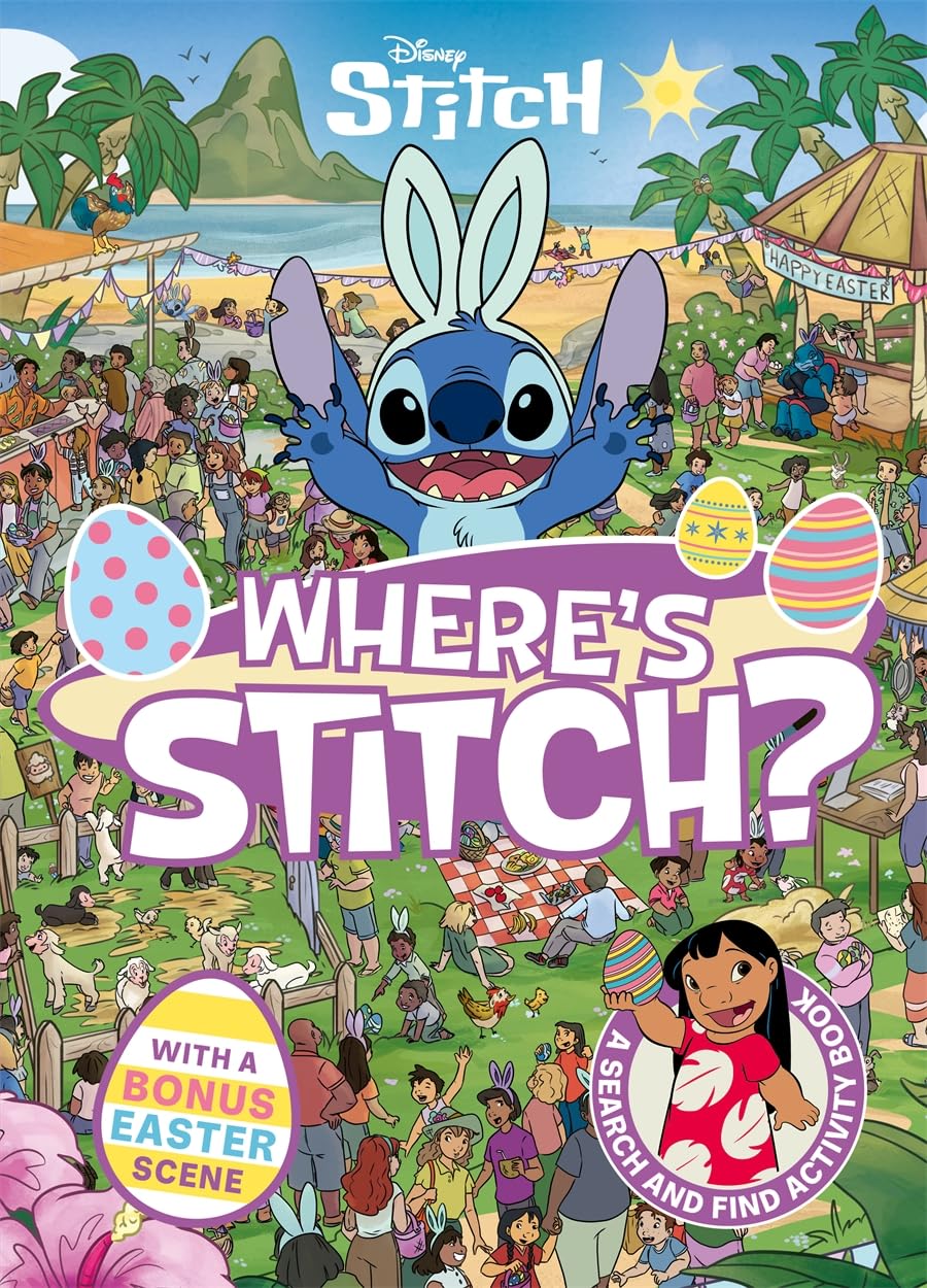 Studio Press Where's Stitch? LIMITED EASTER EDITION Hidden Picture Activity Book | Ages 4-8