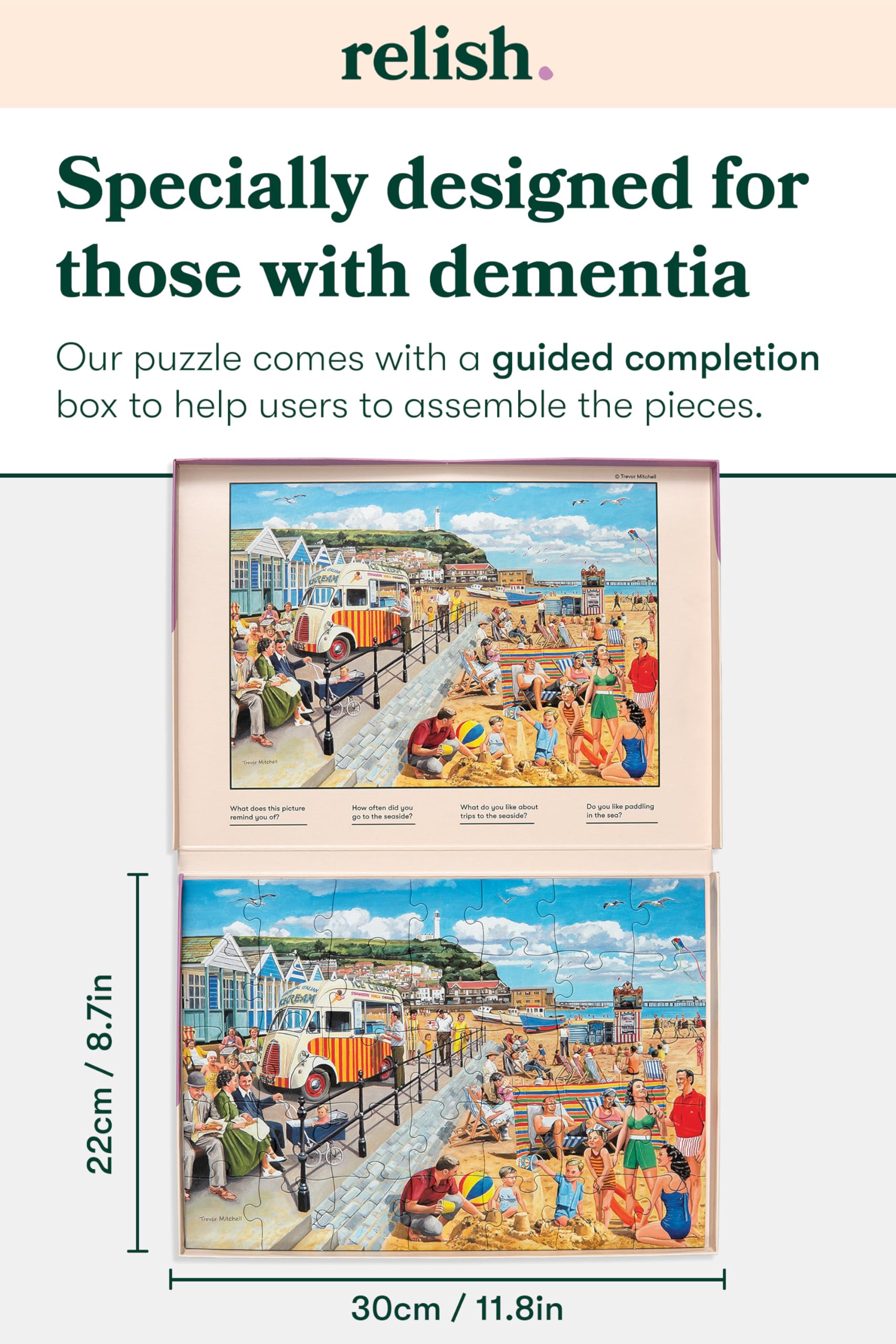 Relish Dementia Friendly Jigsaw Puzzle - Seaside Nostalgia | 35 Large Pieces 6