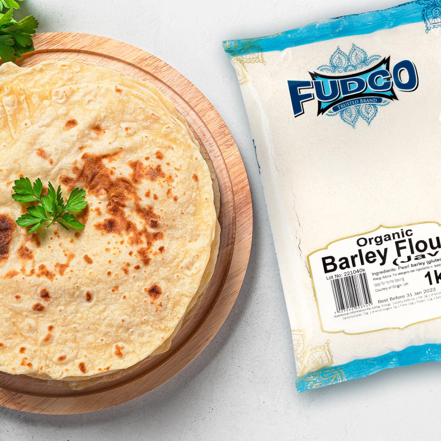 Fudco Barley Flour - Wholesome Alternative to All-Purpose Flour | 1 kg 2