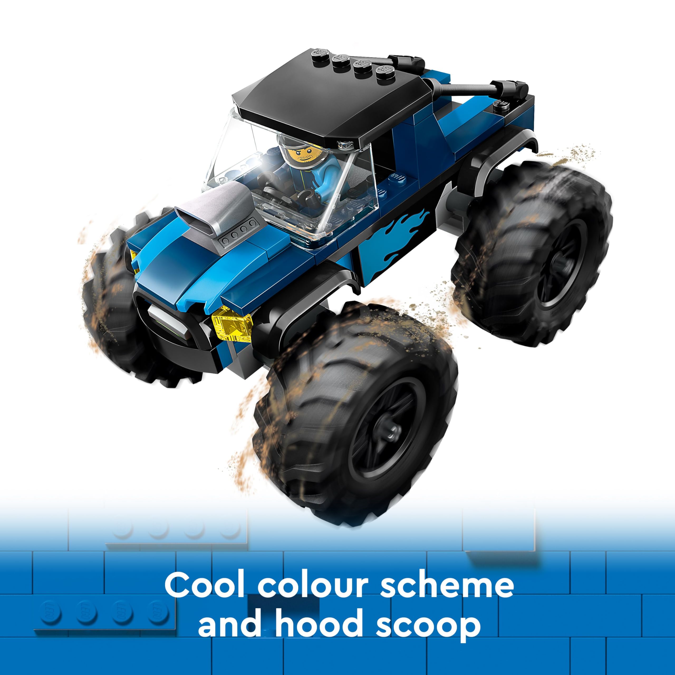 LEGO City Blue Monster Truck Toy Set 60402 | Ages 5+ | Includes Driver Minifigure 4