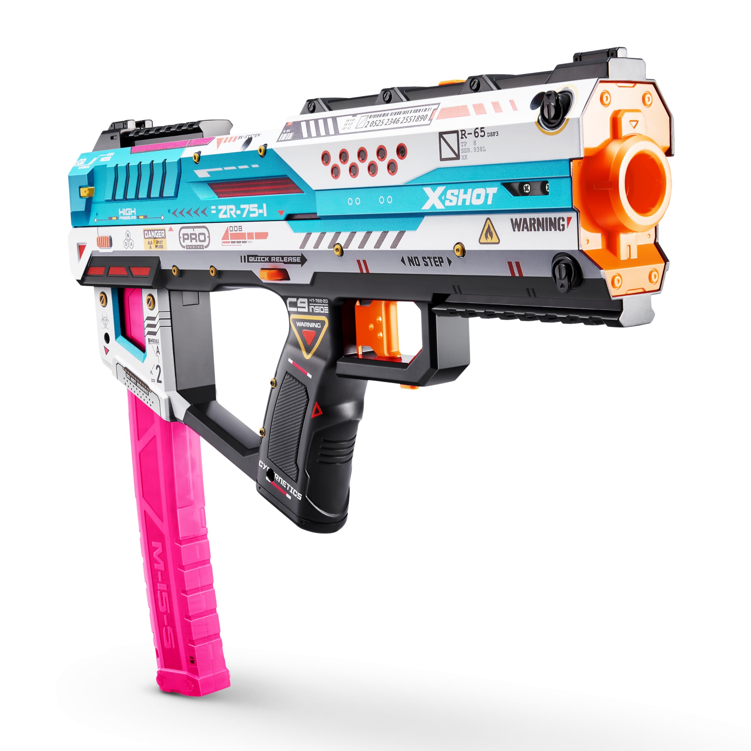 XSHOT SKINS Pro Series Fury-X Toy Gun Blaster | 43m Range | Slam Fire Action | Includes 40 Half Darts 1