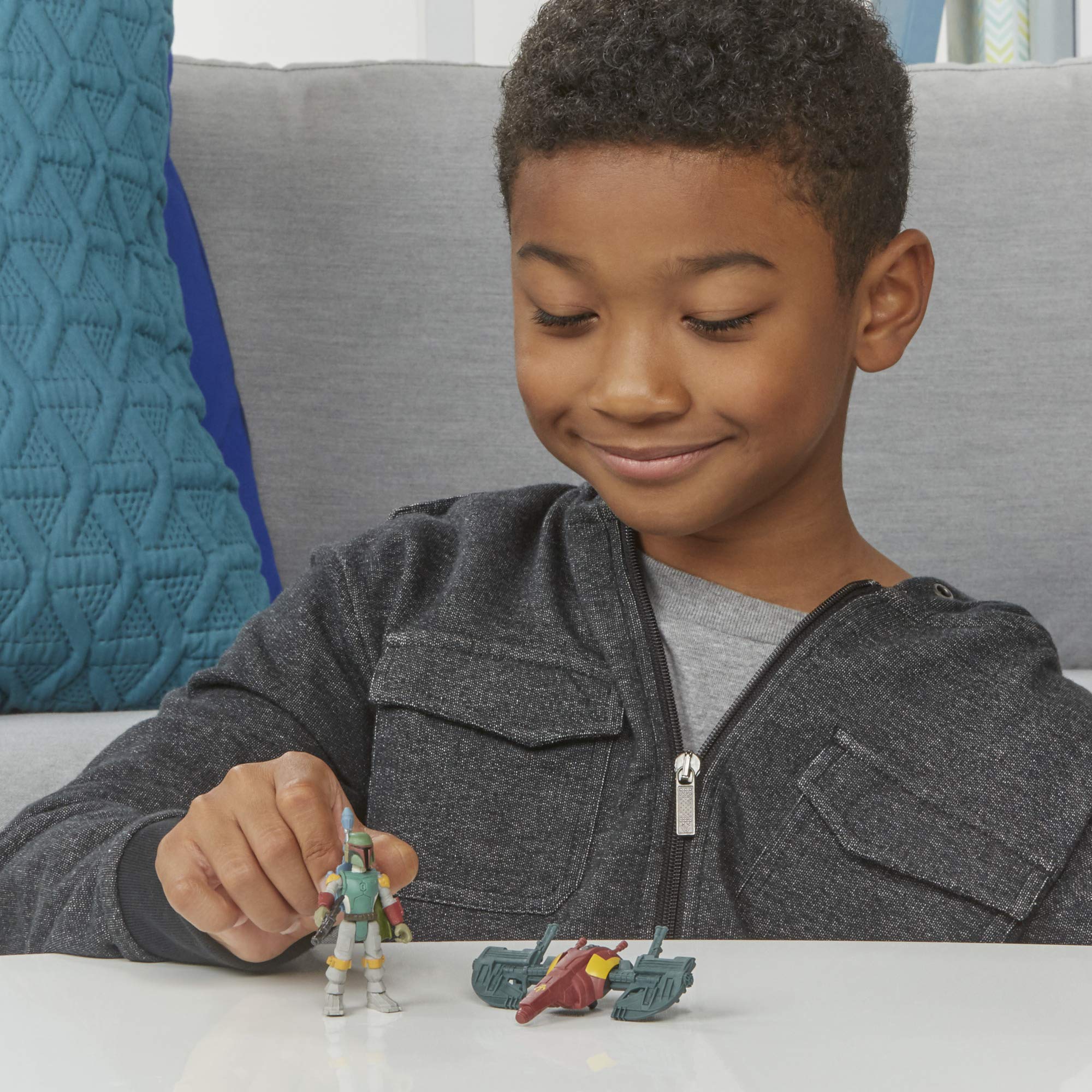 Star Wars Mission Fleet Gear Class Boba Fett Capture dans les nuages 2,5 pouces-Scal 4