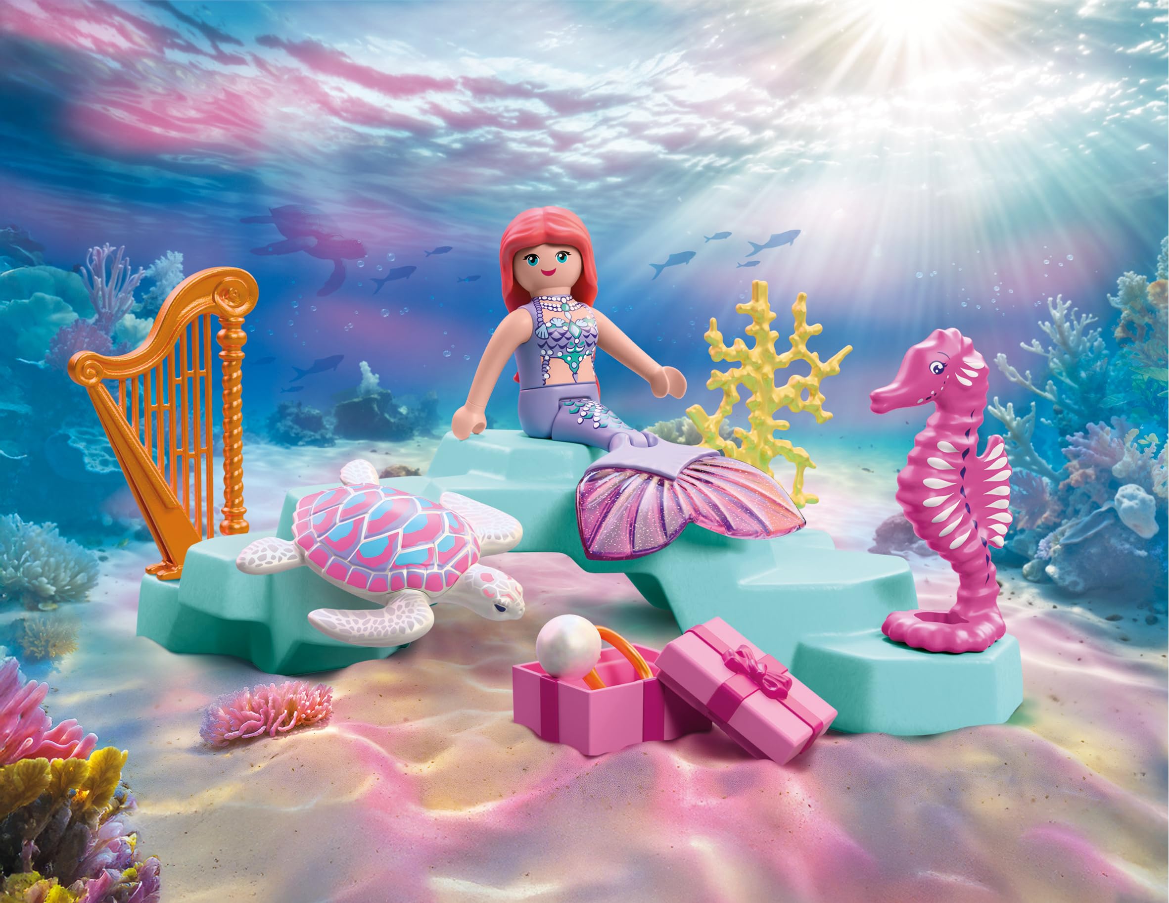 Playmobil Mermaid with Gift - Underwater Wedding Set | Ages 4+ | Model 72107 2