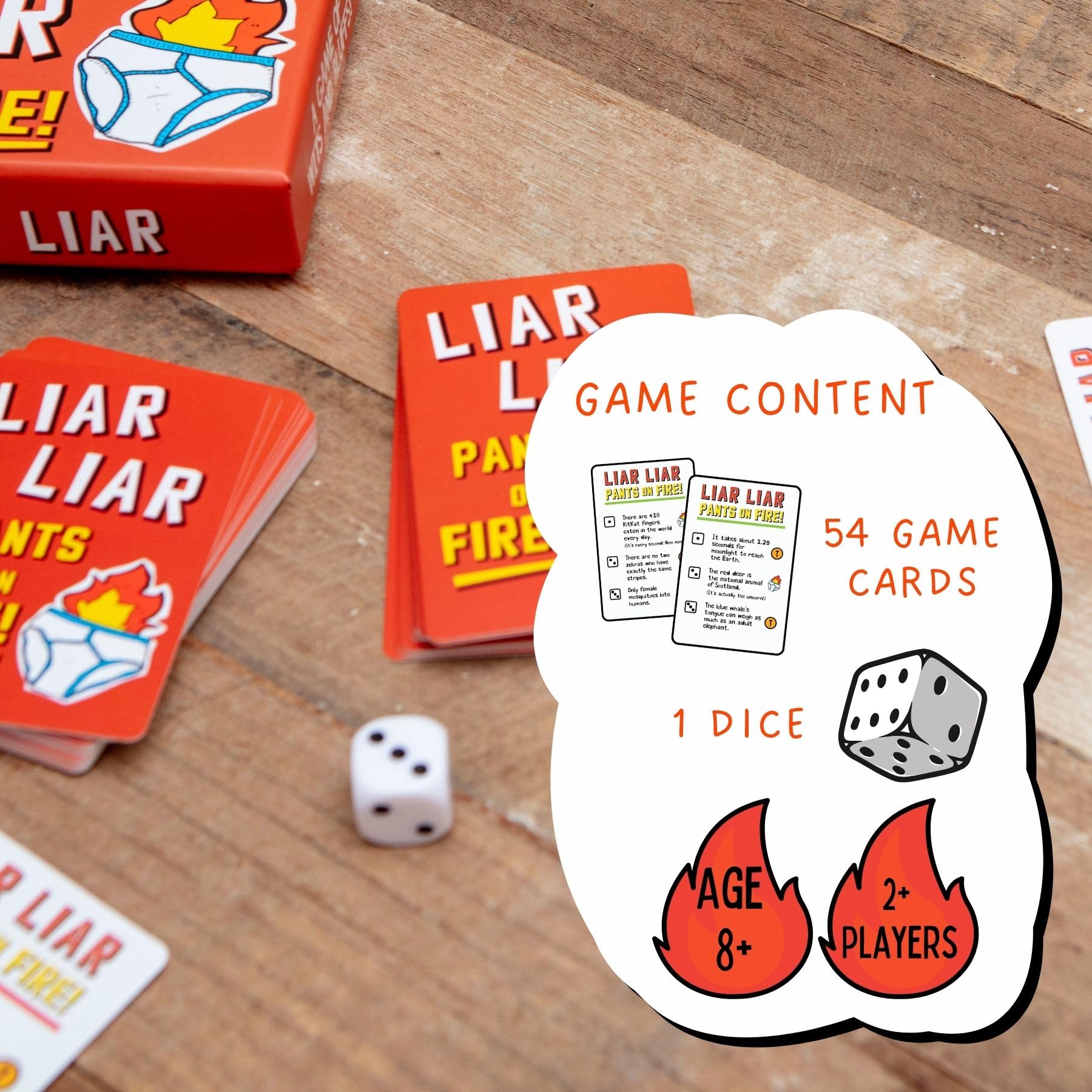 Boxer Gifts Liar Liar Pants on Fire - Family Card Game for Ages 8+ | 2+ Players | English 6