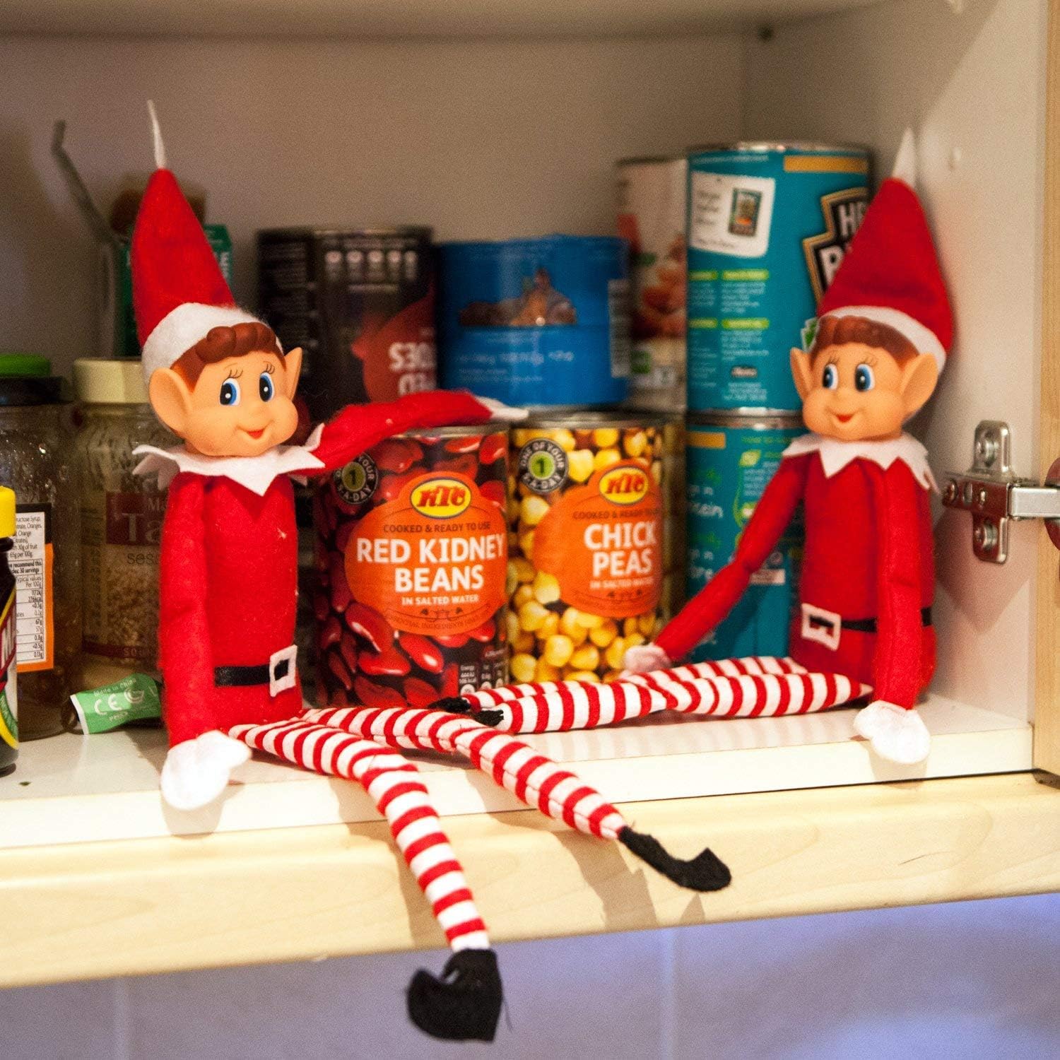 GLOW Elves Behavin' Badly - Elvie (Girl) Soft Body Vinyl Face Christmas Elf Figure 8