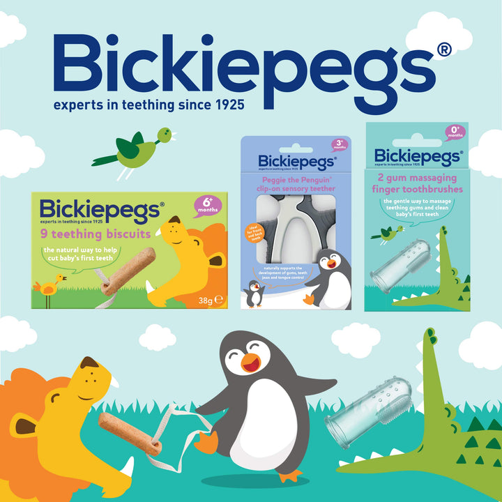 Bickiepegs - Natural 9 Teething Biscuits for Babies (38 g)
