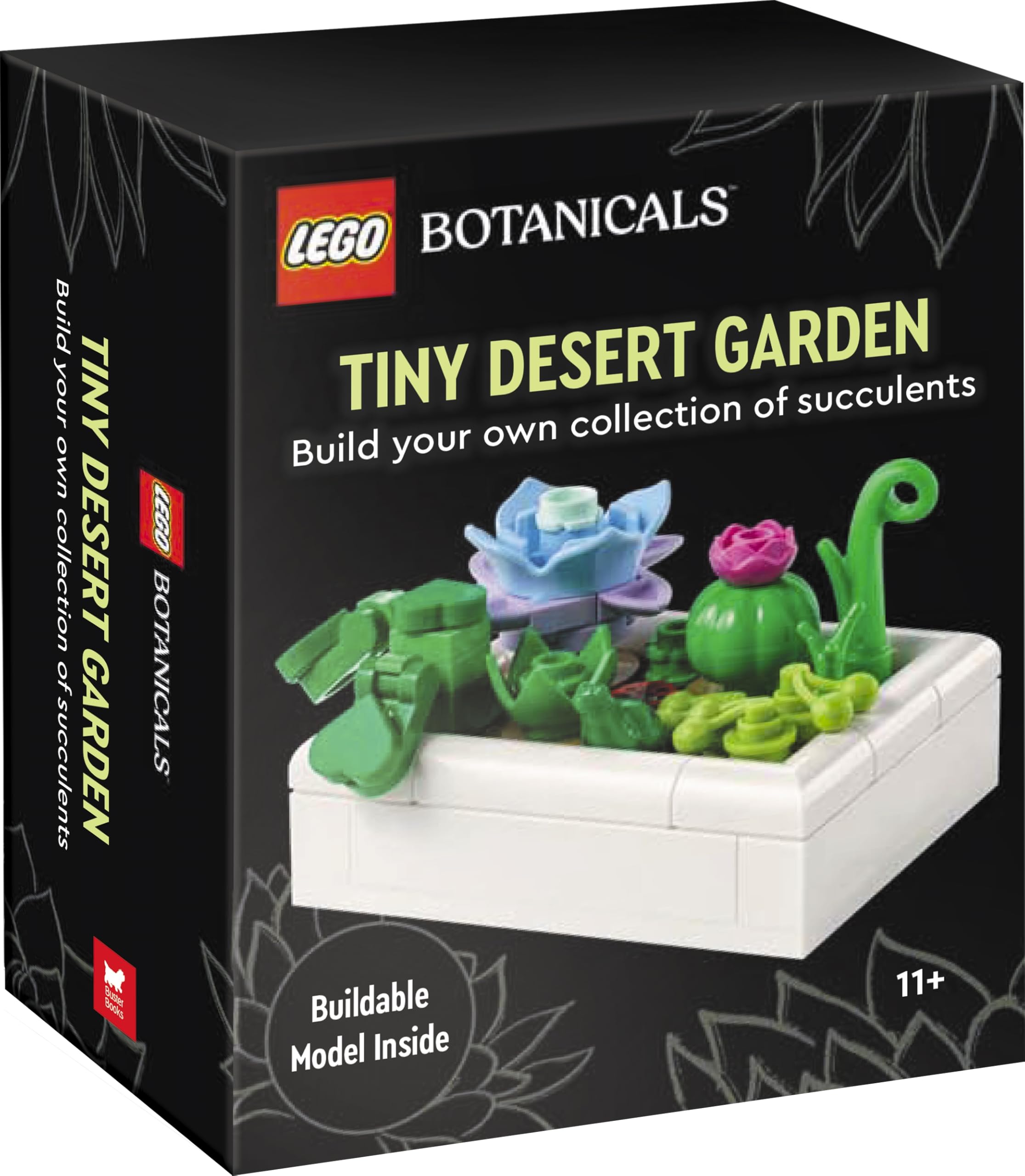 LEGO® Botanicals™: Tiny Desert Garden by Buster Books | 54 Pieces | Hardcover Book
