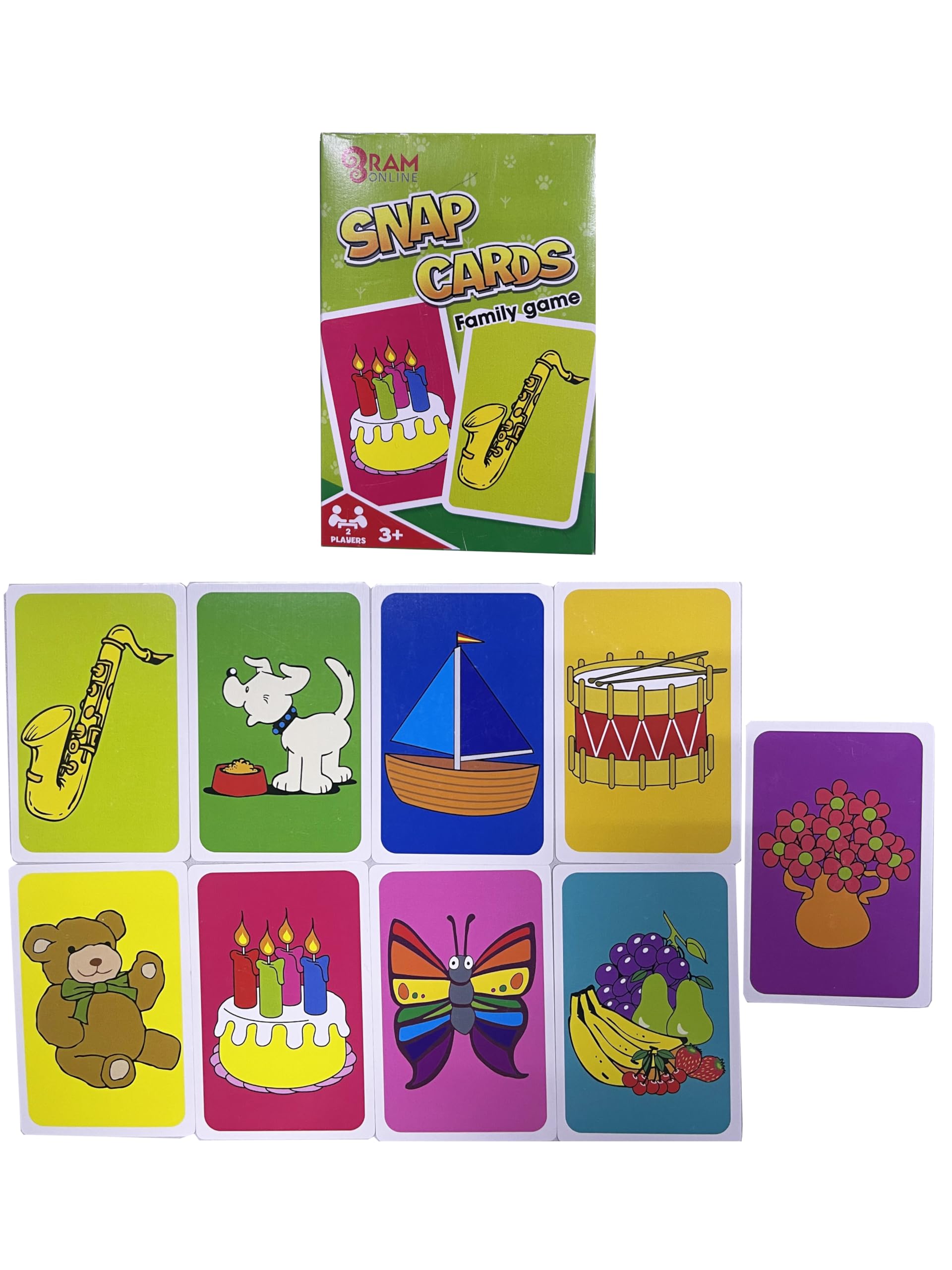 RAM ONLINE Classic Snap Card Game - Matching Pairs | Family Friendly | Ages 3+ 1