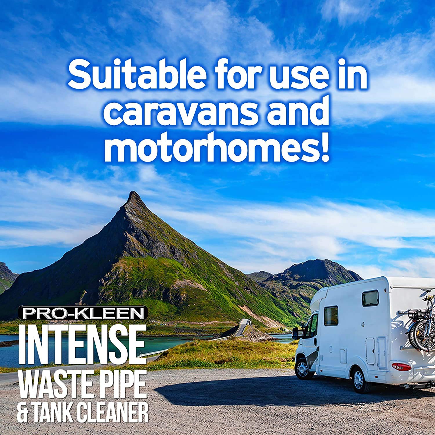 Pro-Kleen Intense Waste Pipe and Tank Cleaner - 1L Liquid for Caravans & Motorhomes | Concentrated Formula 2