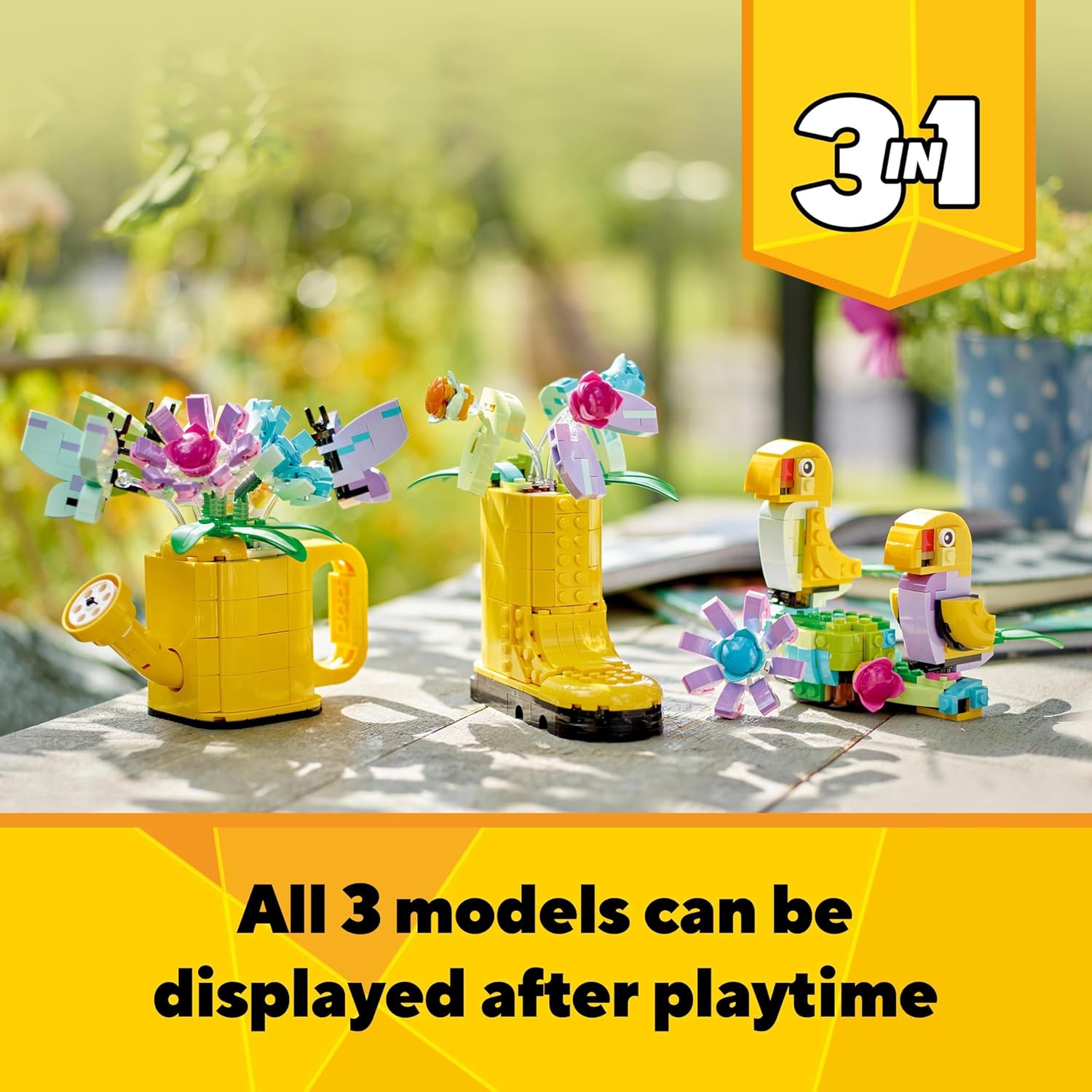 LEGO Creator 3in1 Flowers in Watering Can - Building Set for Kids 8+ 4