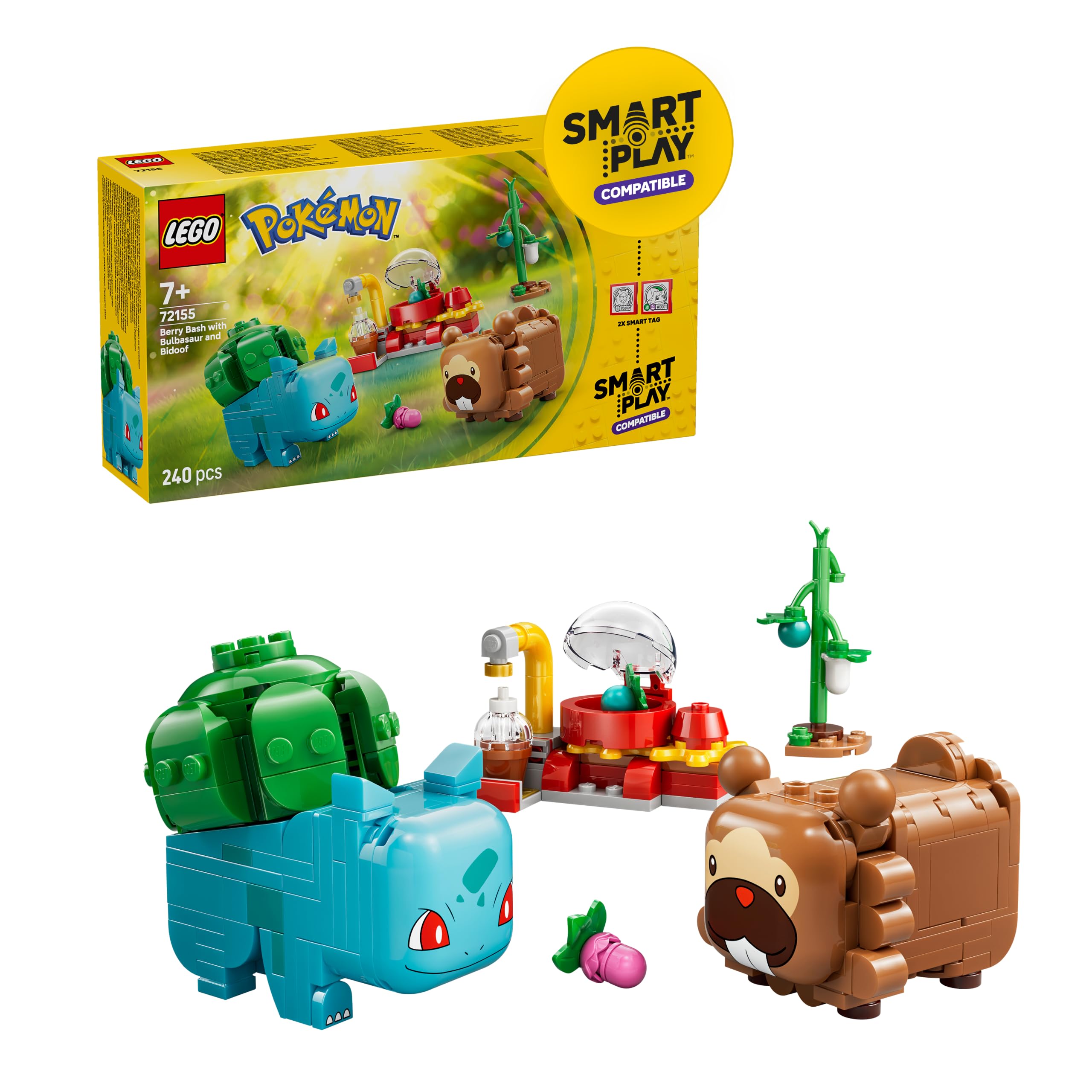 LEGO Pokémon SMART Play: Berry Bash with Bulbasaur and Bidoof Building Set | Ages 7+ 1