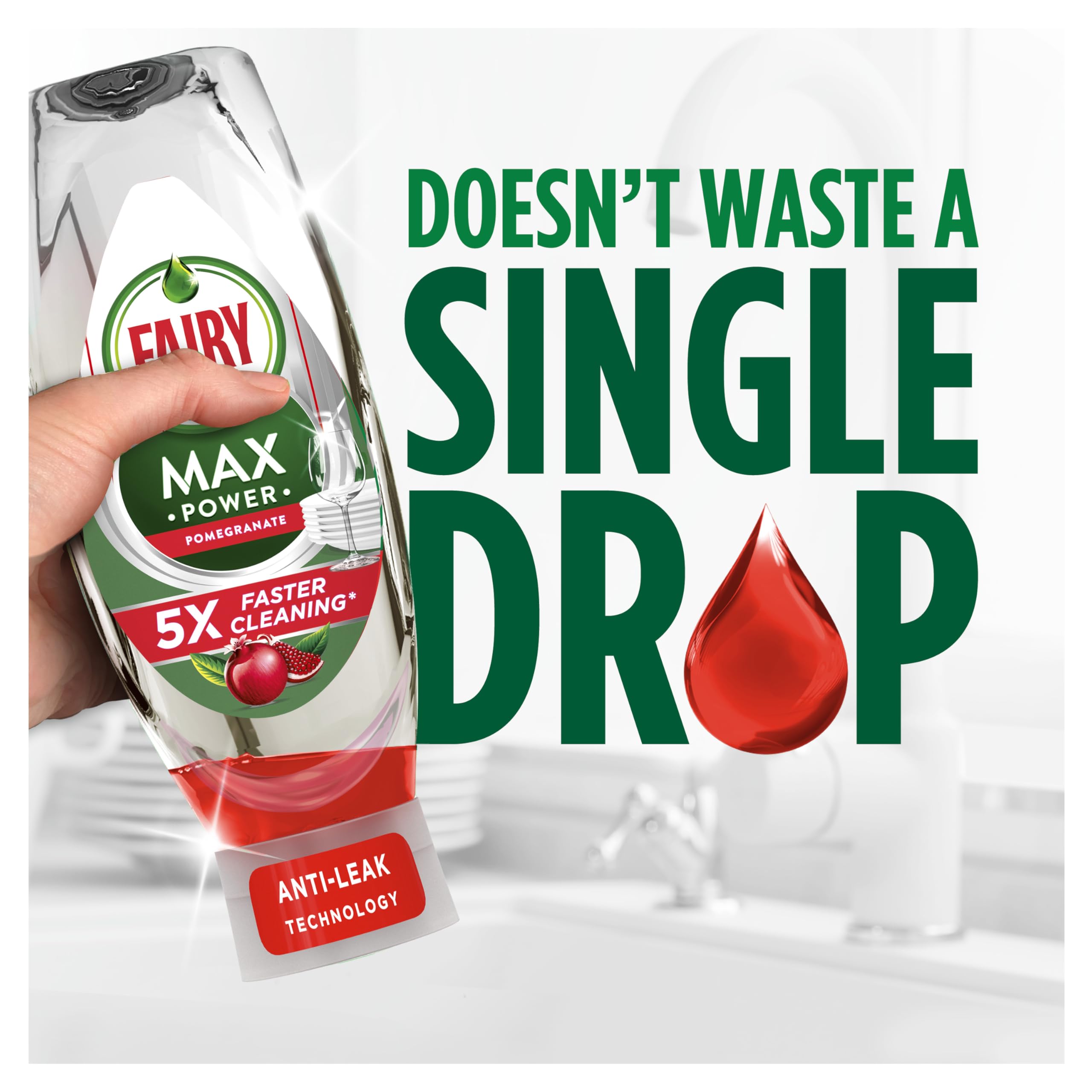 Fairy Max Power Washing-Up Liquid - Concentrated Formula for Effortless Cleaning | 730 ml 5