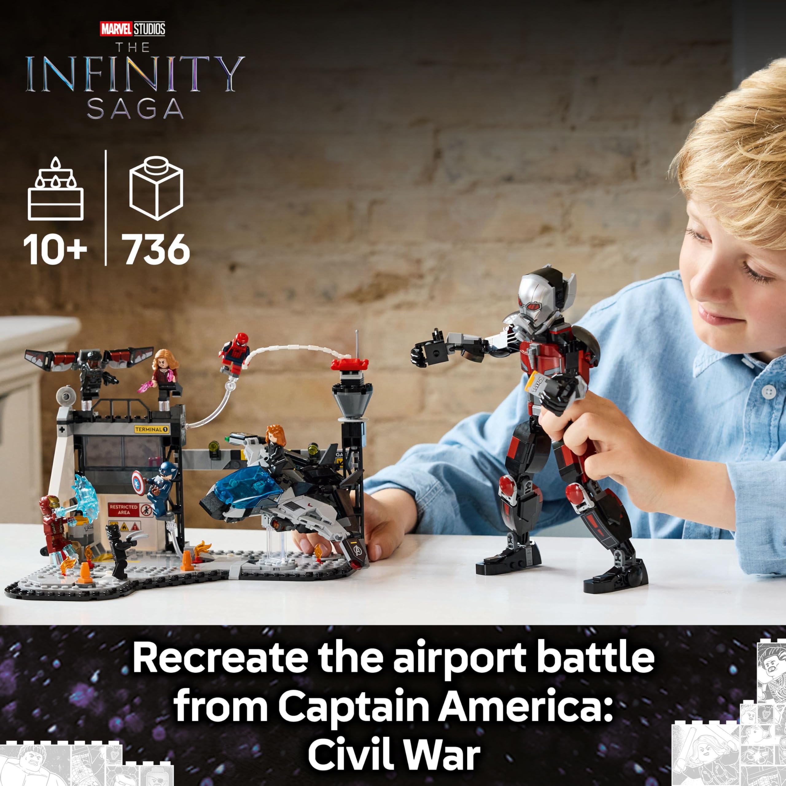 LEGO Marvel Captain America: Civil War Action Battle Building Set | Ages 10+ | Model 76314 2