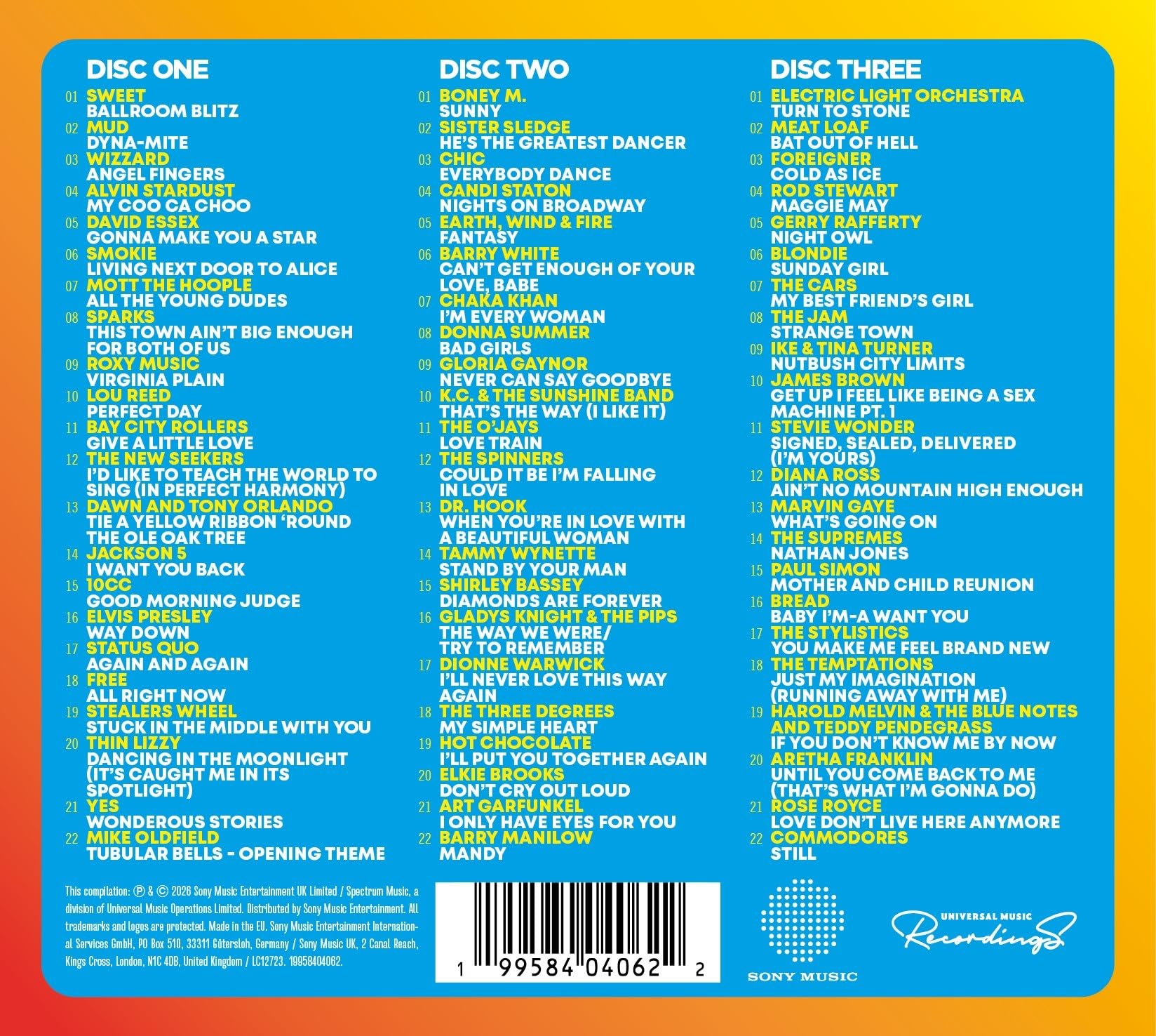 Various Artists - The Hits Album - Superstars: The '70s [3CD Box set]