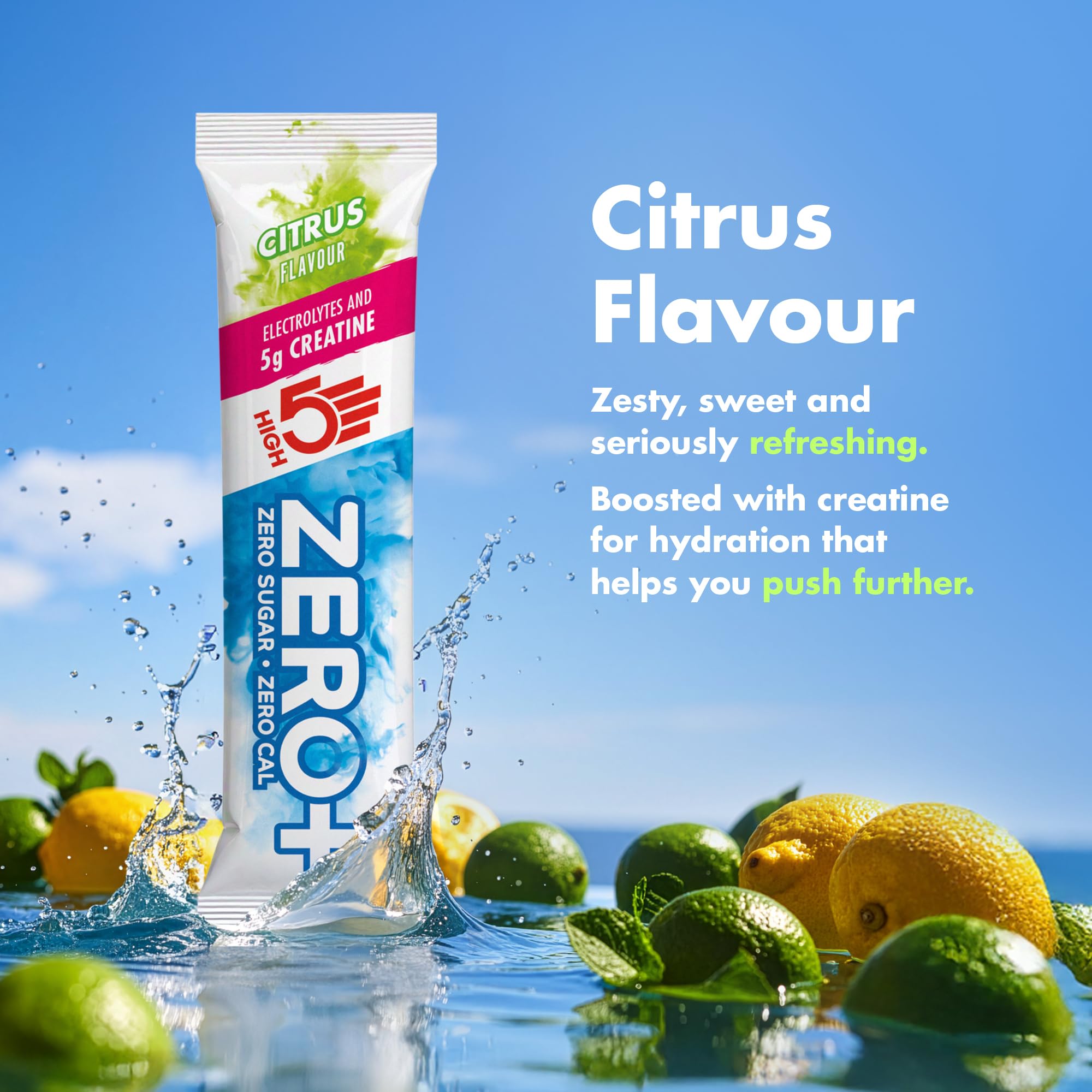HIGH5 Zero+ Creatine & Electrolytes Hydration Sachets - Sugar Free | 16 x 11.5g Powder 6