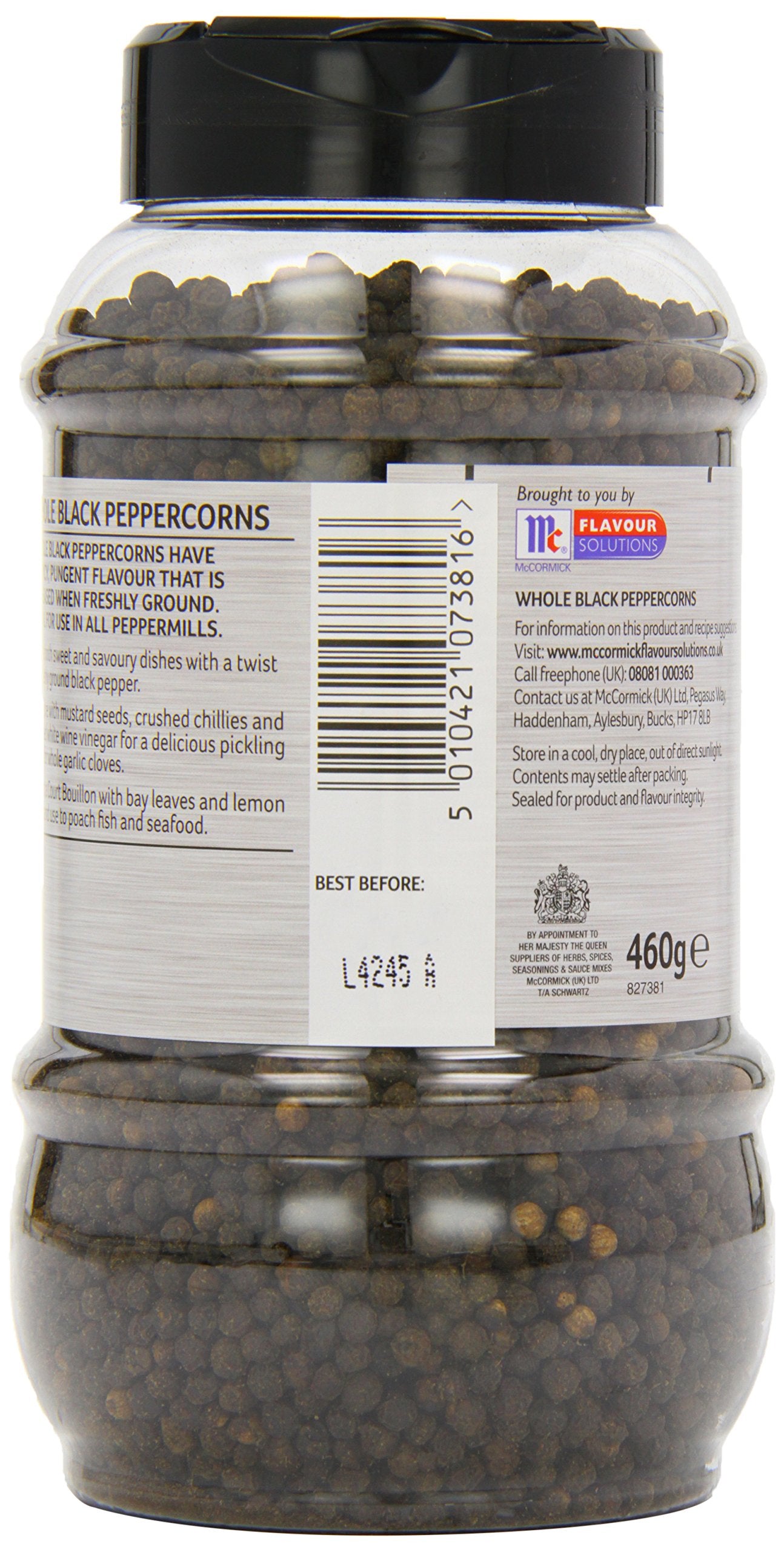 Schwartz Whole Black Peppercorns - Warm Pungent Aroma | 460g Jar 3