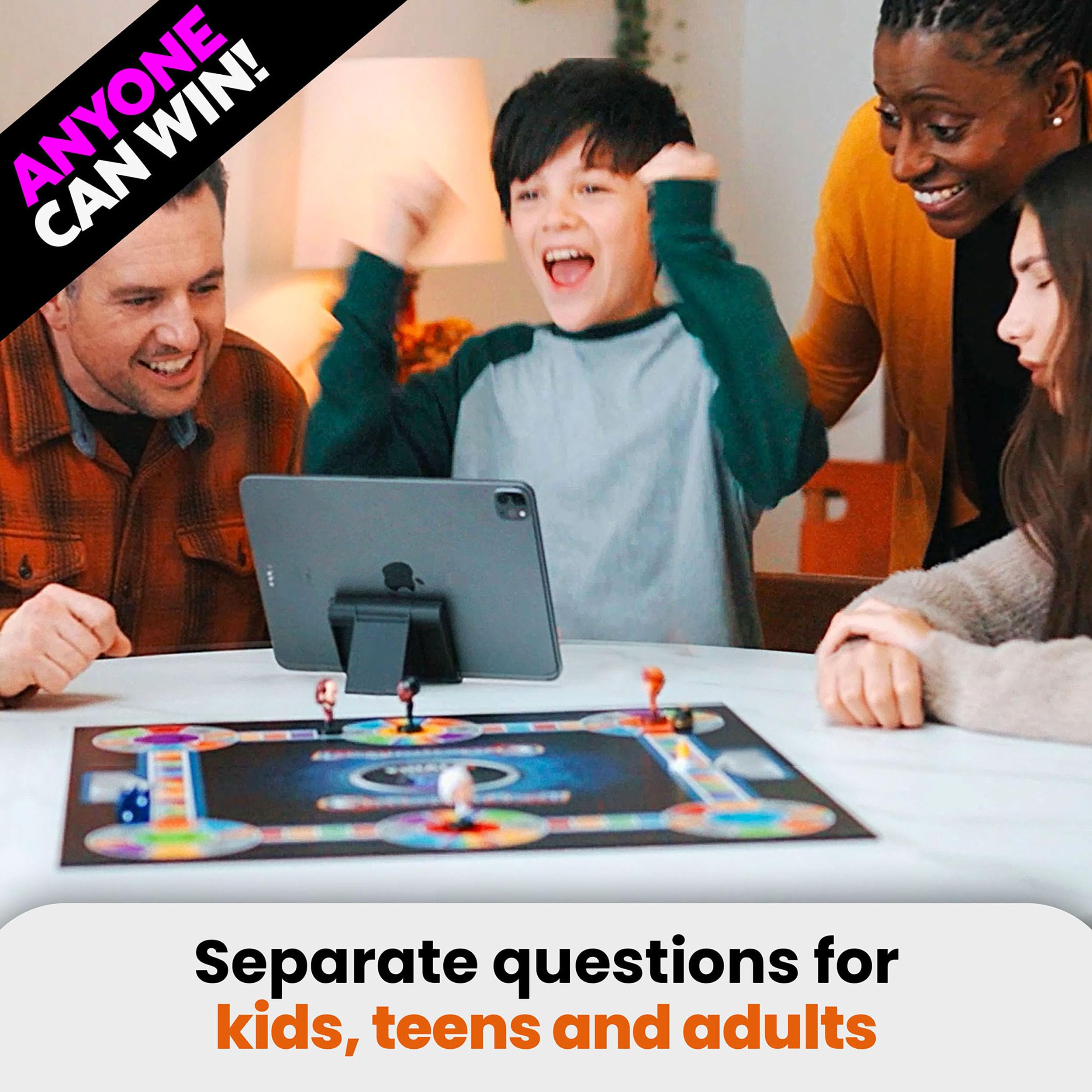 OUTSMARTED! Ultimate Edition Board Game - App-Driven Quiz Show | 2-24 Players | 96-1200 Age Range 5