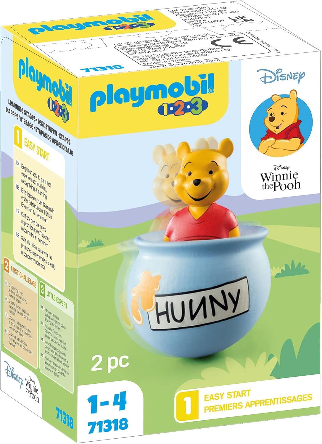 Playmobil 71318 1.2.3 & Disney: Winnie the Pooh Counter Balance Honey Pot - Educational Toddler Toy 6