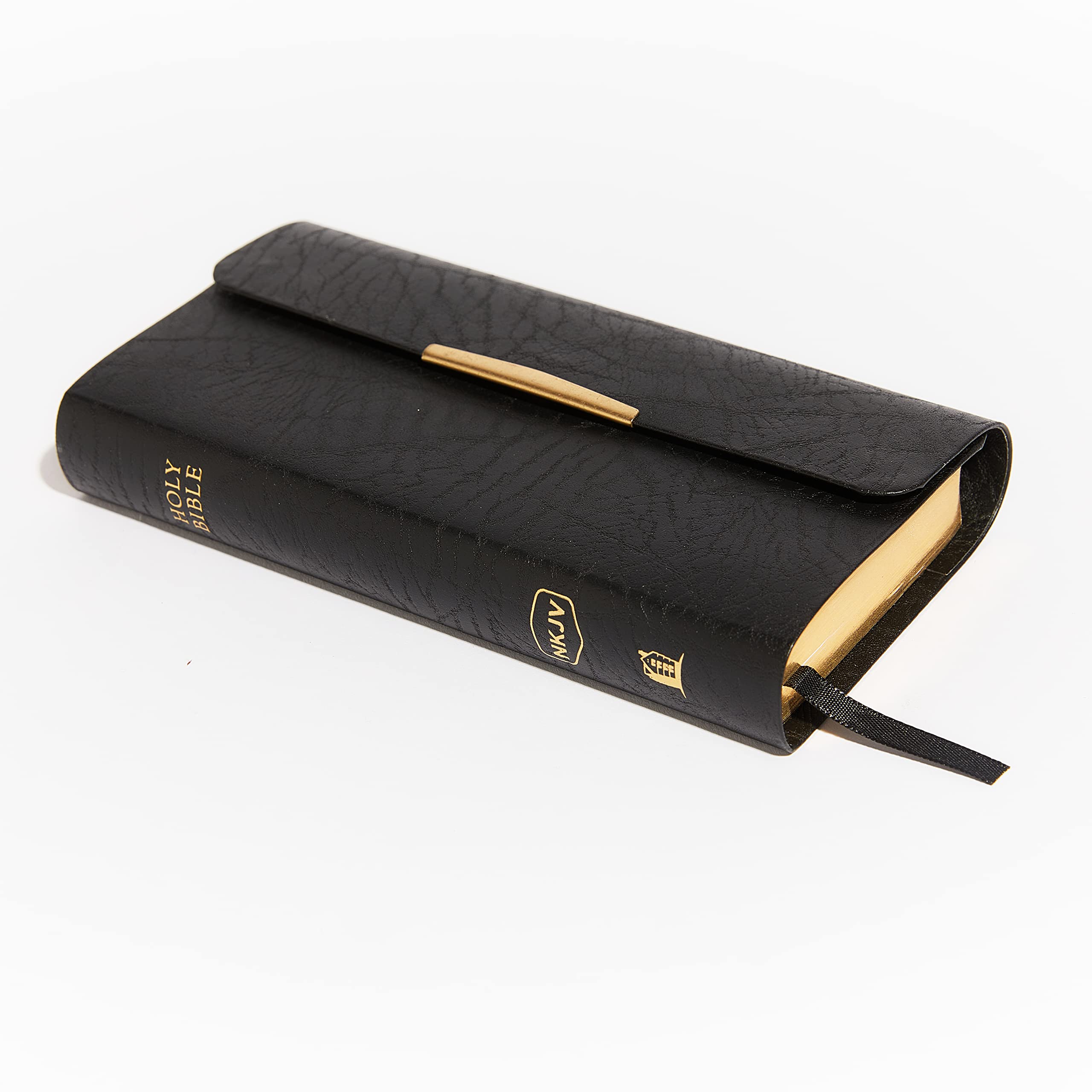 HarperCollins Old Testament - New King James Version Checkbook Bible | Snap Flap | Leather Bound 7