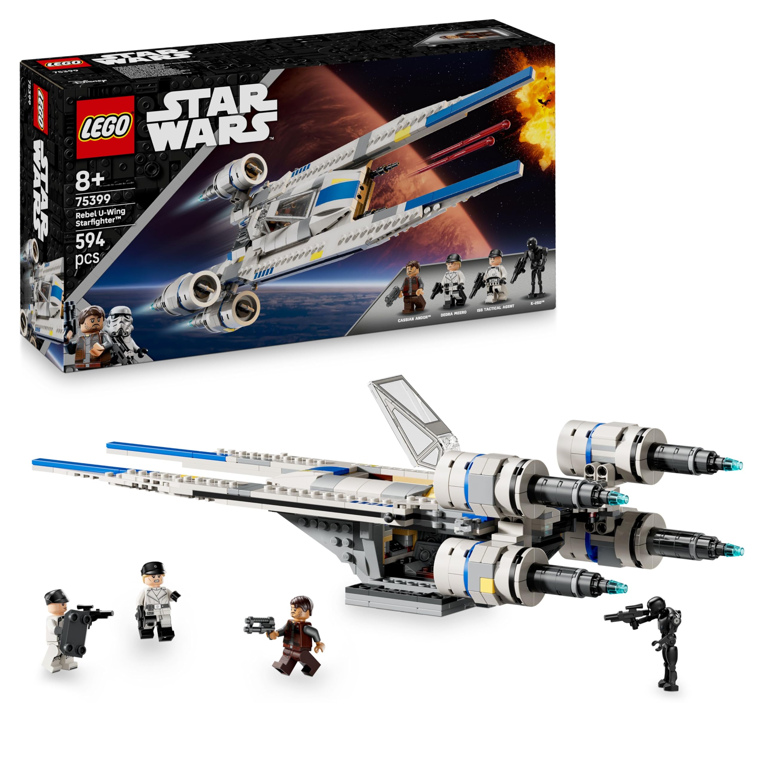 LEGO Star Wars Rebel U-Wing Starfighter 75399 Building Set | Ages 8+ 1