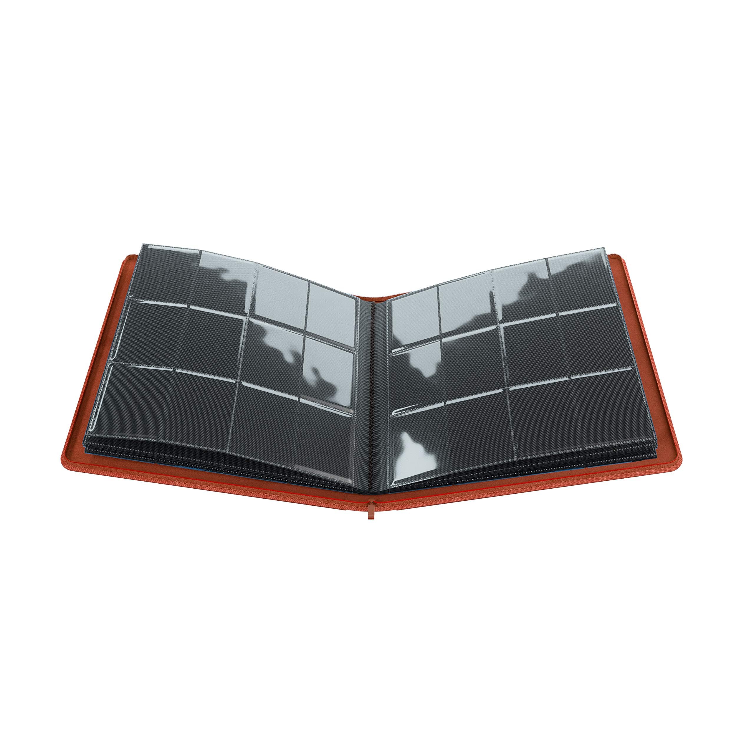 Gamegenic Zip-Up Album - 480 Card Capacity | Side-Loading Pockets | Red 6