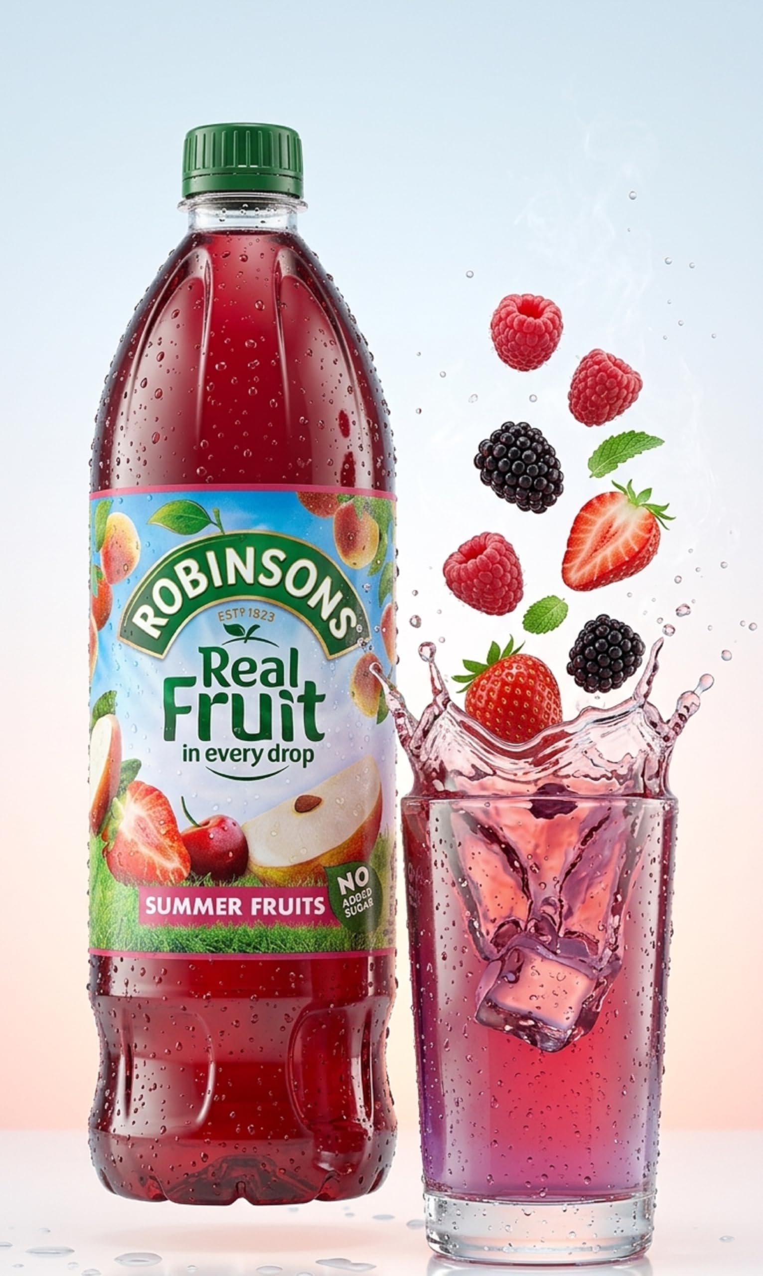 Robinsons Fruit and Barley Summer Fruits Concentrate | 1L | No Added Sugar 4
