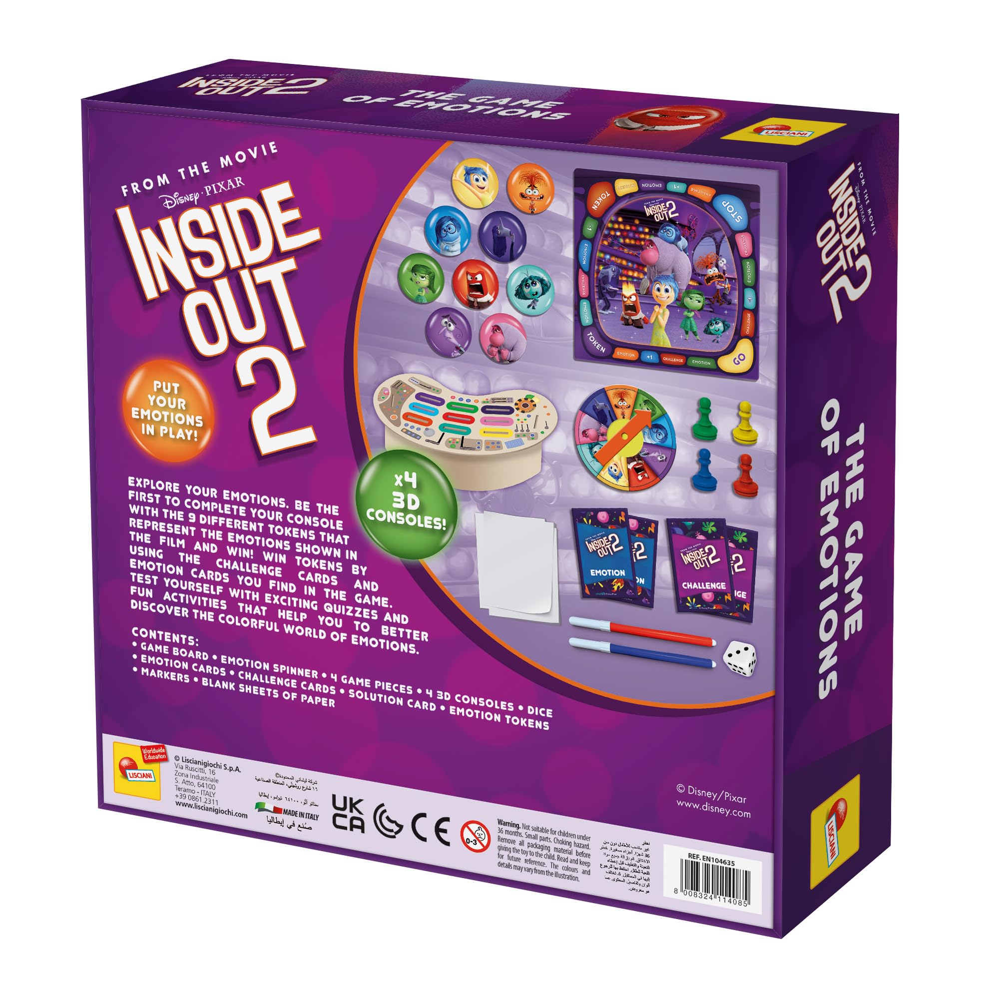 Lisciani Inside Out 2 – The Game of Emotions – Educational Board Game 3
