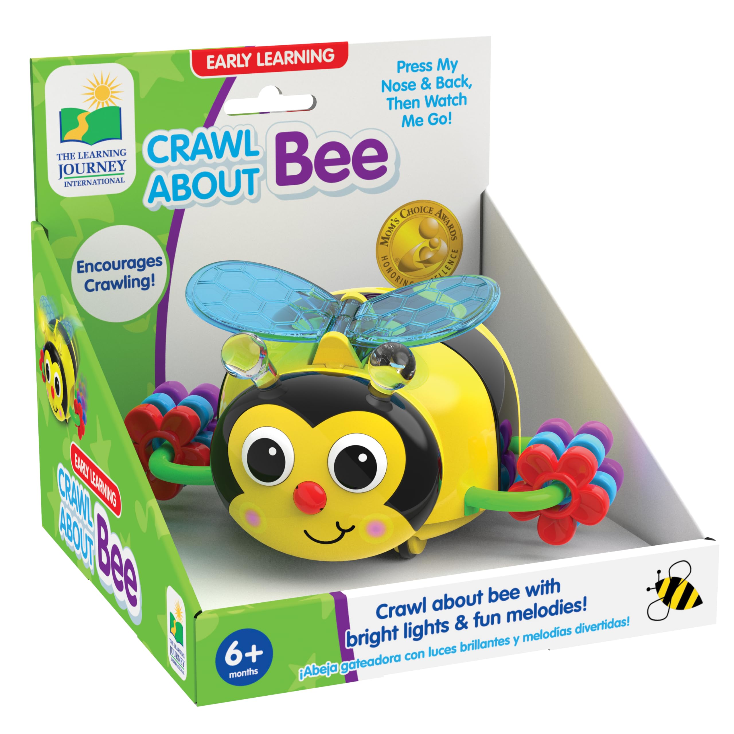 The Learning Journey Crawl About Bee - Encourages Crawling | Lights & Melodies | Ages 6 Months+