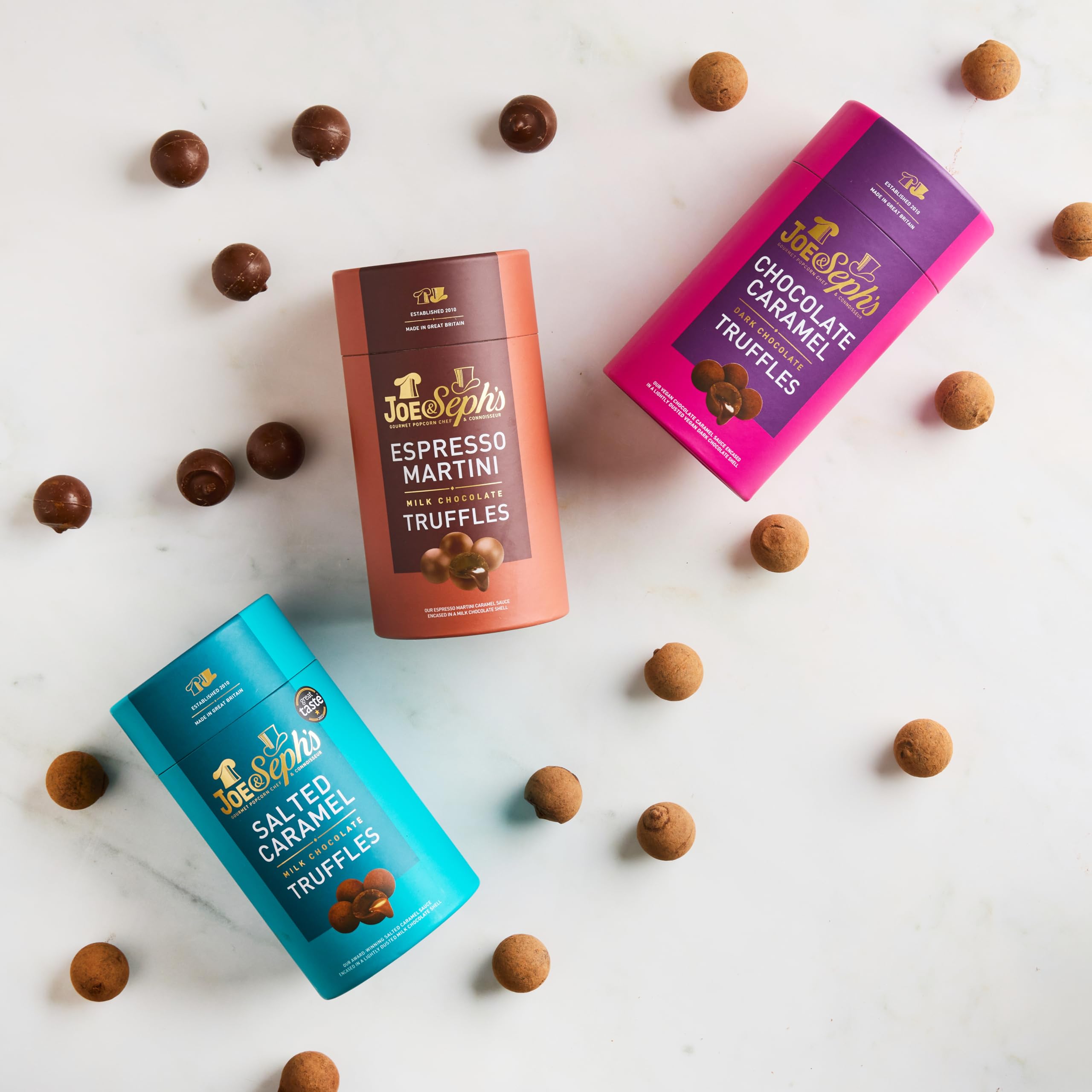 Joe & Seph's Espresso Martini Milk Chocolate Truffles Gift Box - Handmade in UK | 100g 4