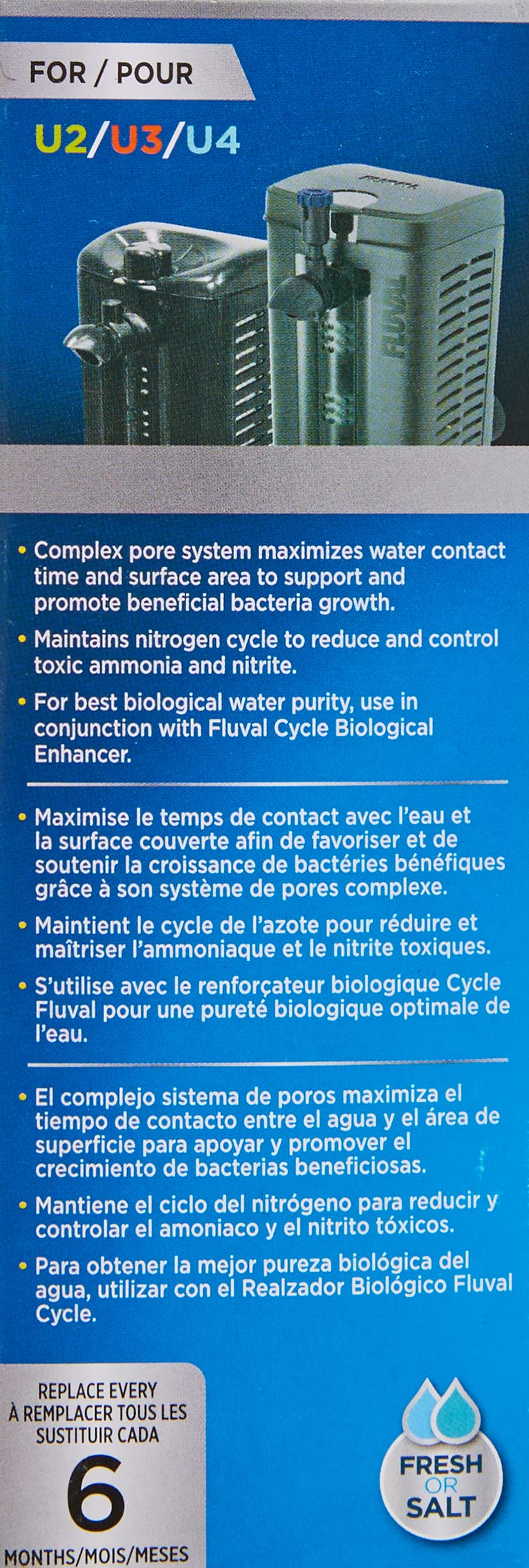 Fluval Biomax for U2/U3/U4 Series Inner Filter, 110 g