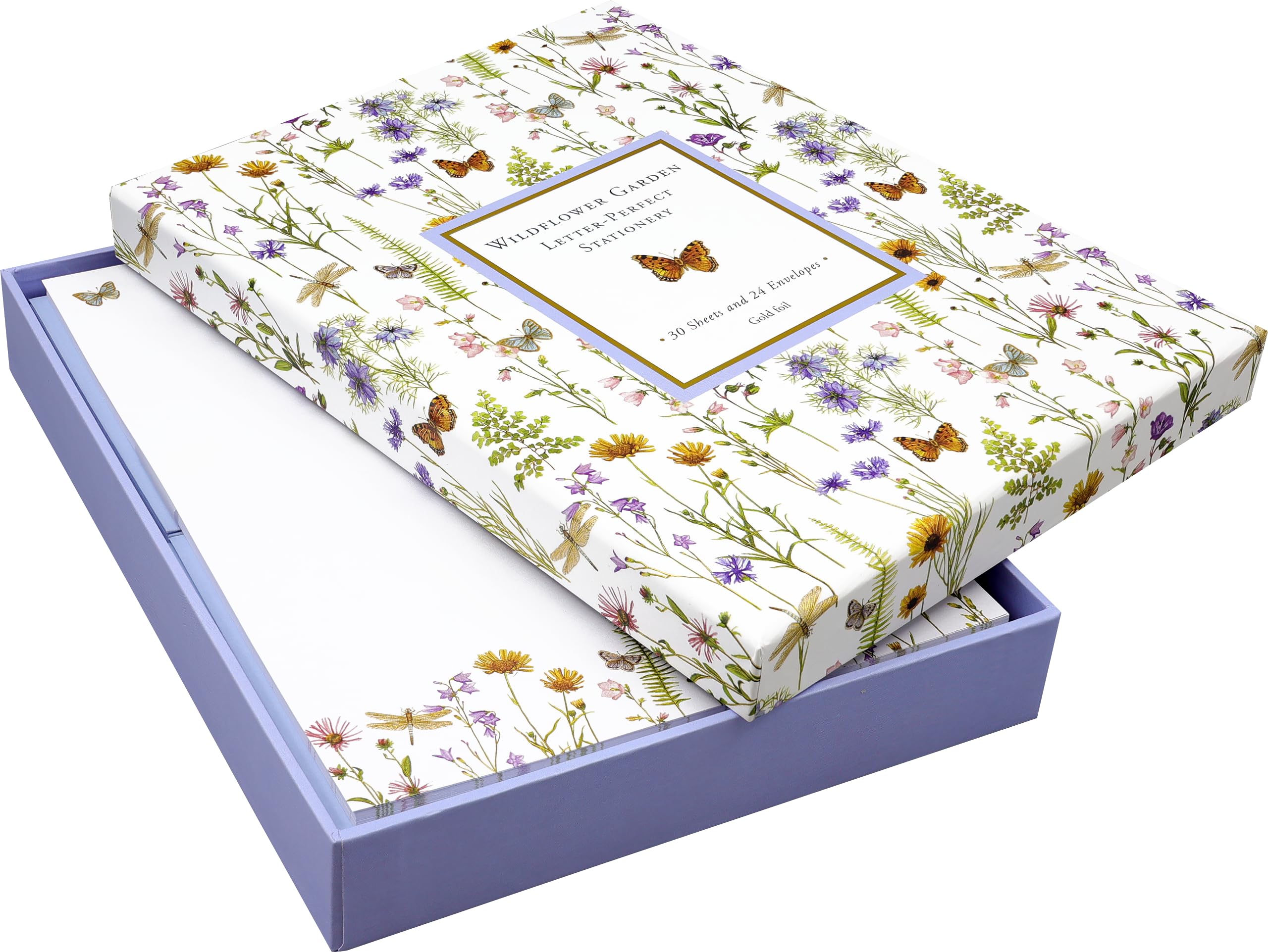 Peter Pauper Press Wildflower Garden Stationery Set - 30 Sheets, 24 Envelopes | 5-3/4'' x 7-3/4'' 4