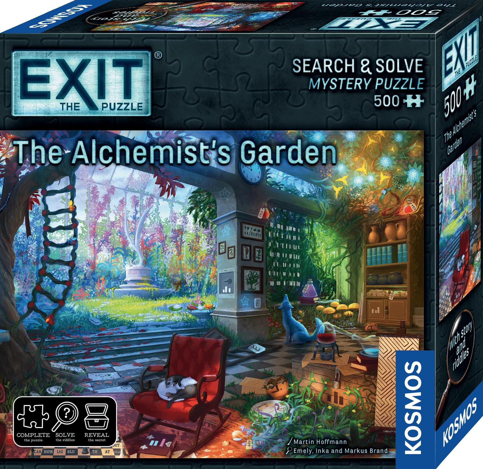 Thames & Kosmos EXIT: The Alchemist’s Garden Jigsaw Puzzle - 500 Pieces | Escape Room Game