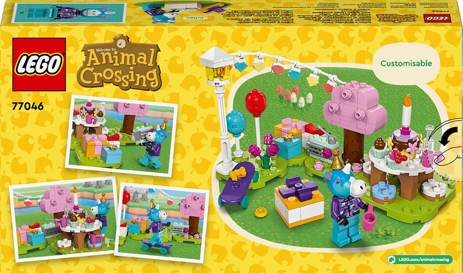 LEGO Animal Crossing Julian’s Birthday Party Building Set 77046 - 170-Piece Toy for Kids 6+ 4