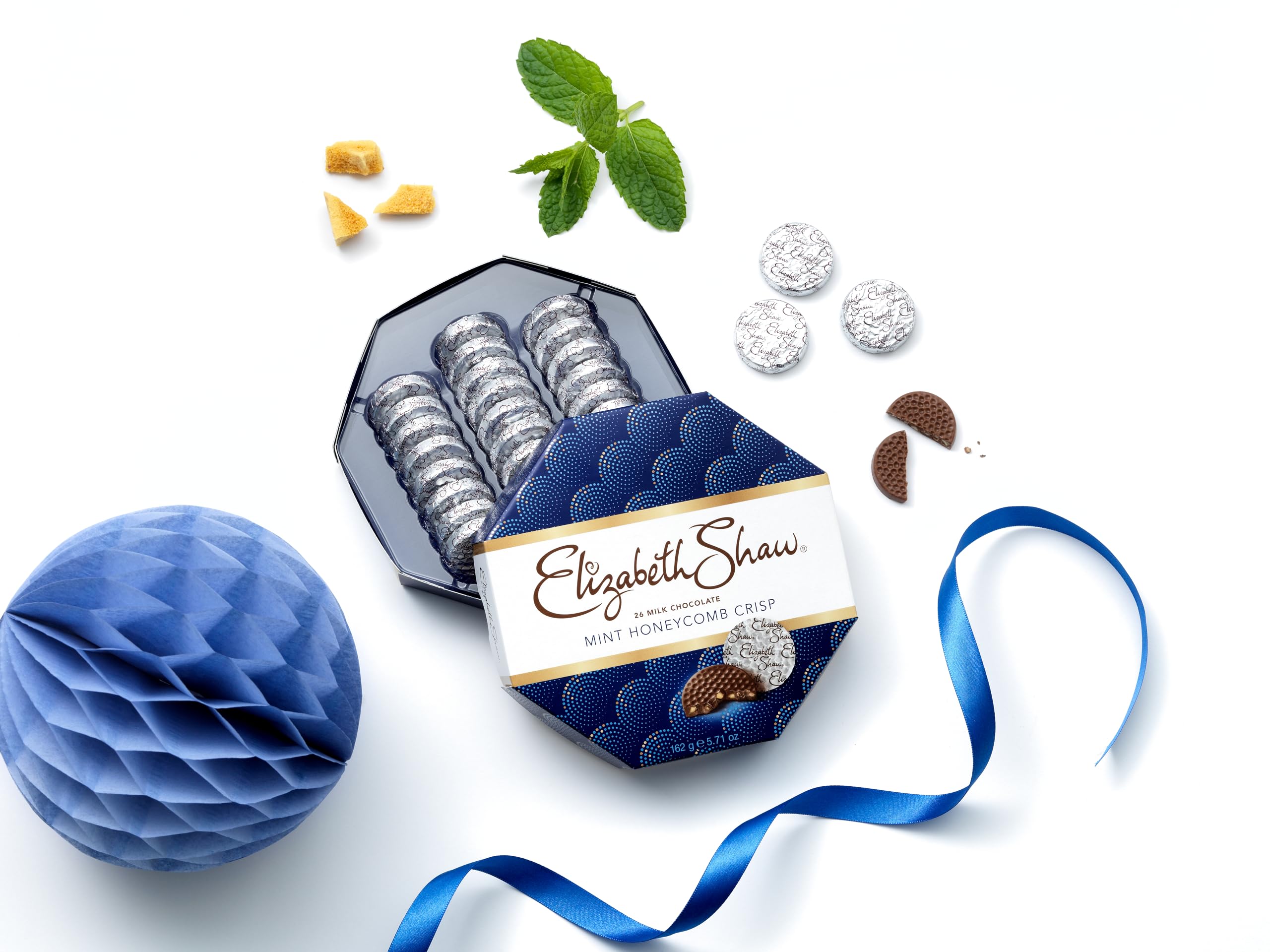 Elizabeth Shaw Milk Mint Crisp 162g - Smooth Milk Chocolate with Crisp Honeycomb 2