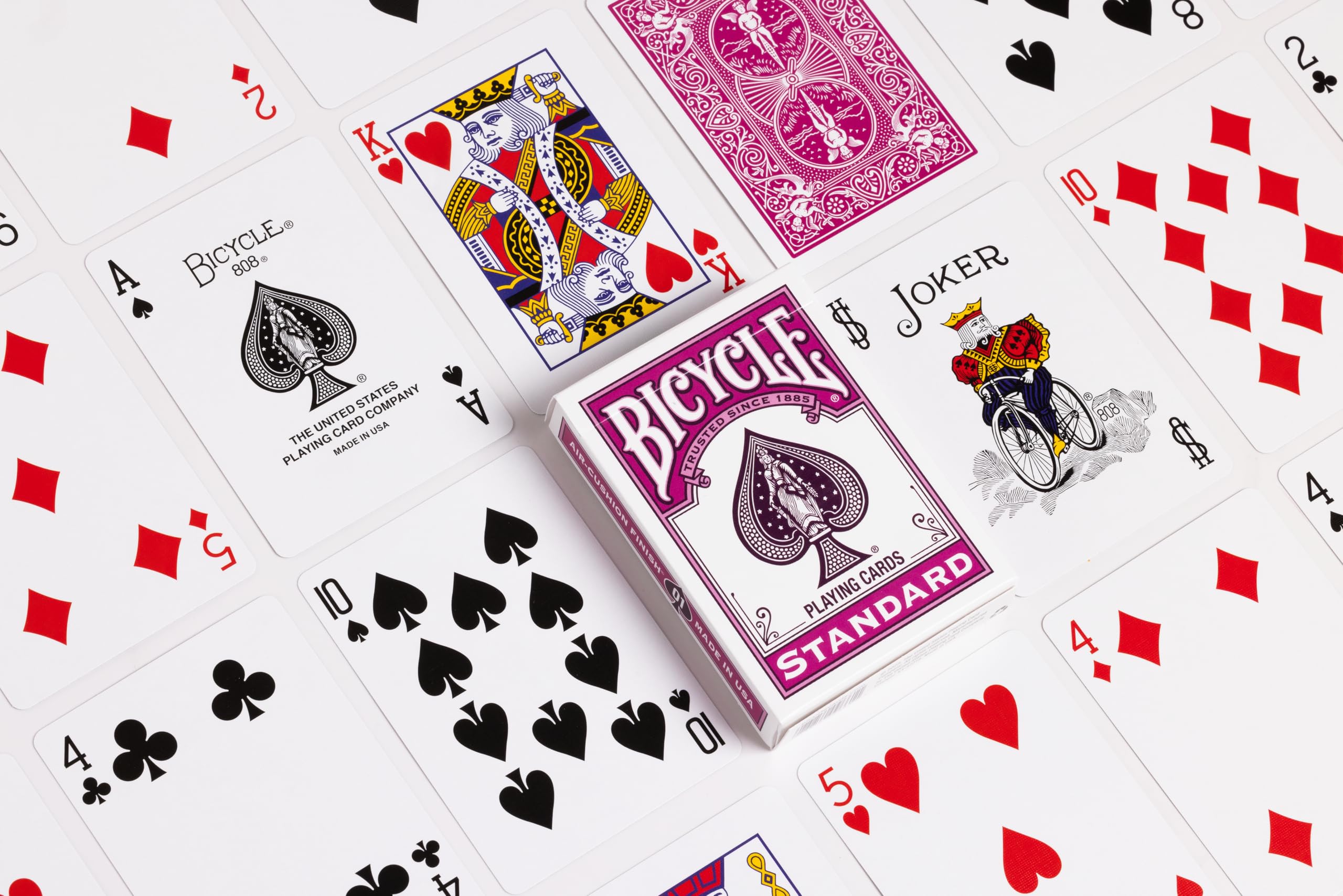 Bicycle Color Series Berry Playing Cards - Air Cushion Finish | 1 Deck | Yellow 2