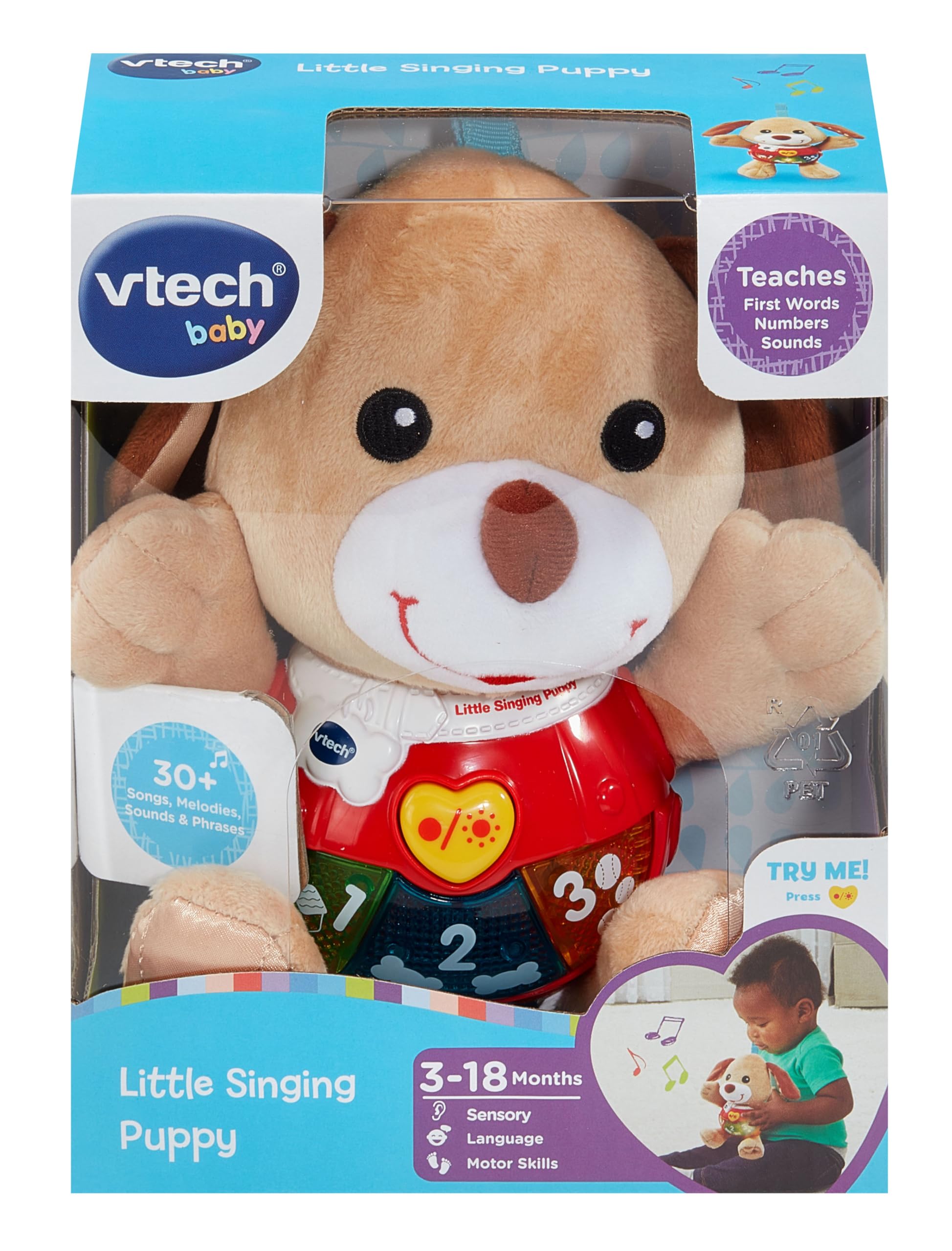 VTech Little Singing Puppy - Educational Toy for 3-18 Months | Soft, Interactive, Musical 5