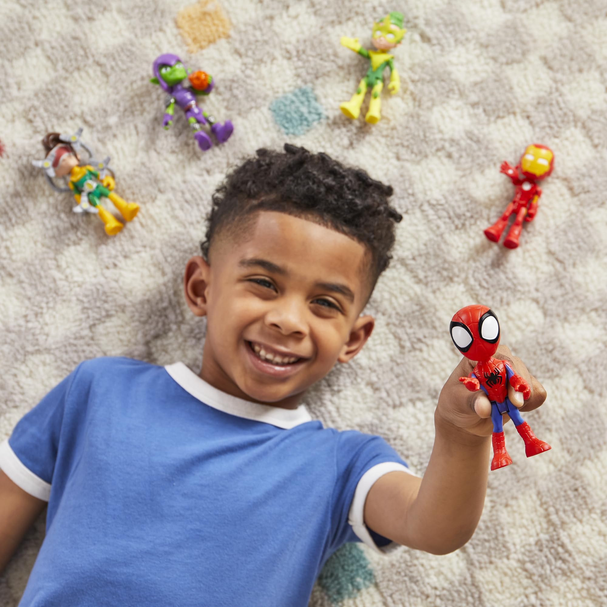 Marvel Spidey and His Amazing Friends Friends & Foes Pack - 5-Pack Poseable Action Figures for Kids 8