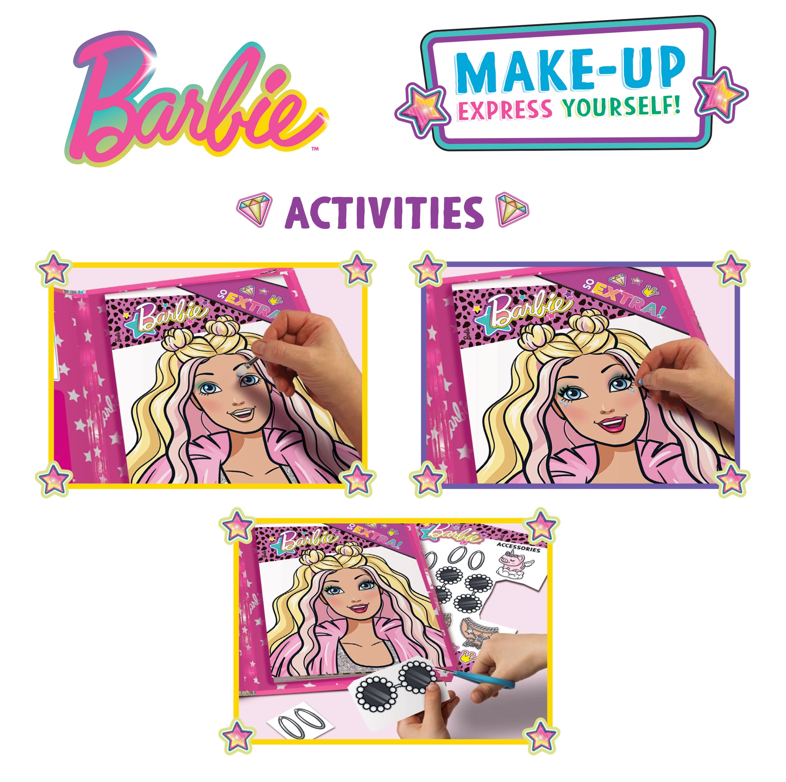 Liscianigiochi Barbie - Make Up Express Yourself! Sketchbook | Creative Play Set 4