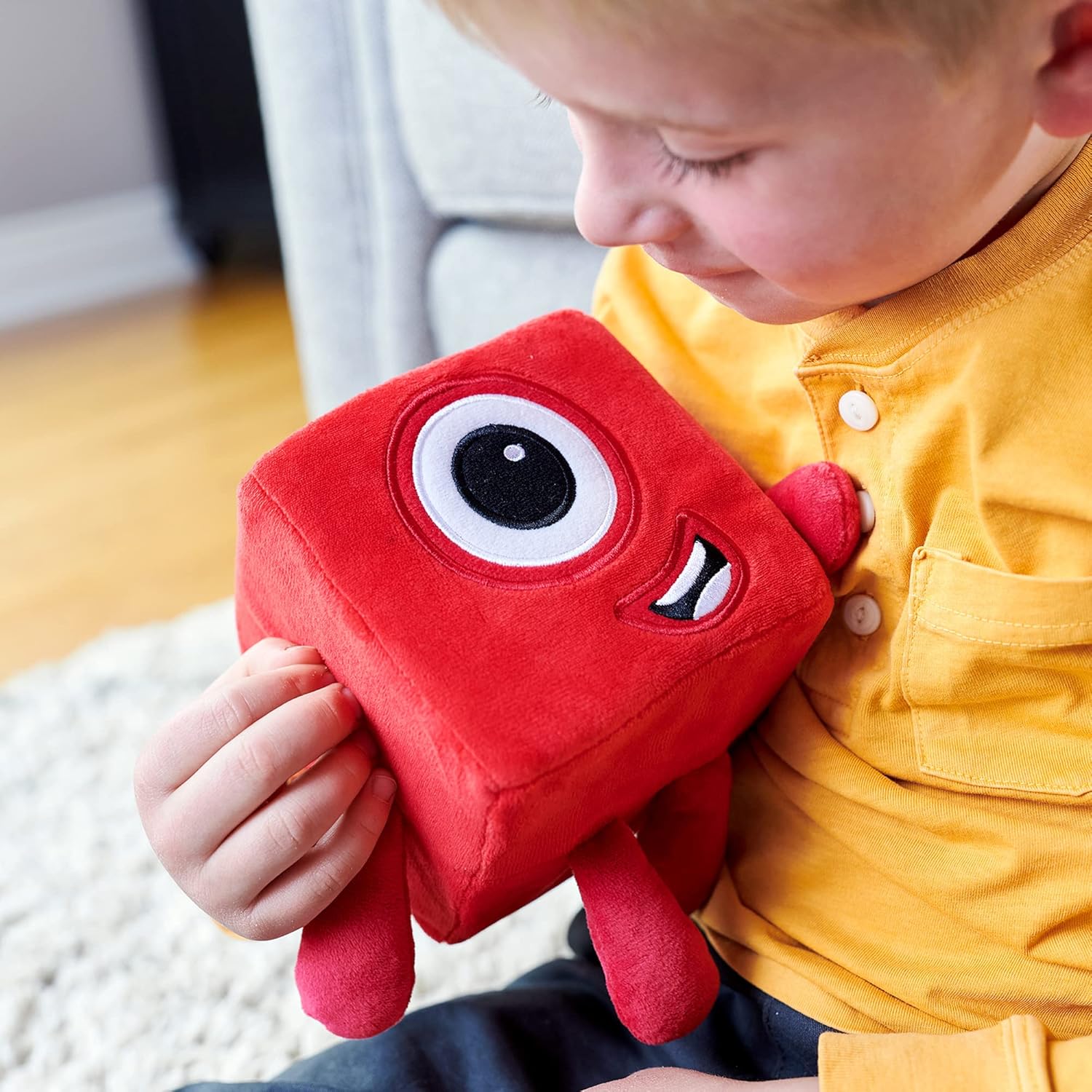 Numberblocks One Plush Toy - Soft Tactile Stuffed Animal for Toddlers 18 Months+ 10