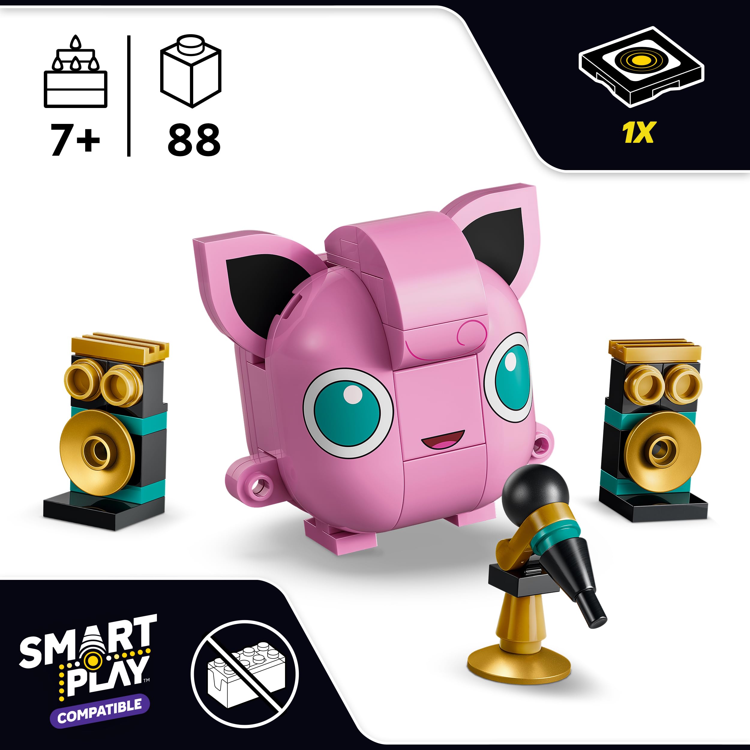 LEGO Pokémon SMART Play: Jigglypuff Concert Building Set | Interactive Music Toy | Ages 7+ 2