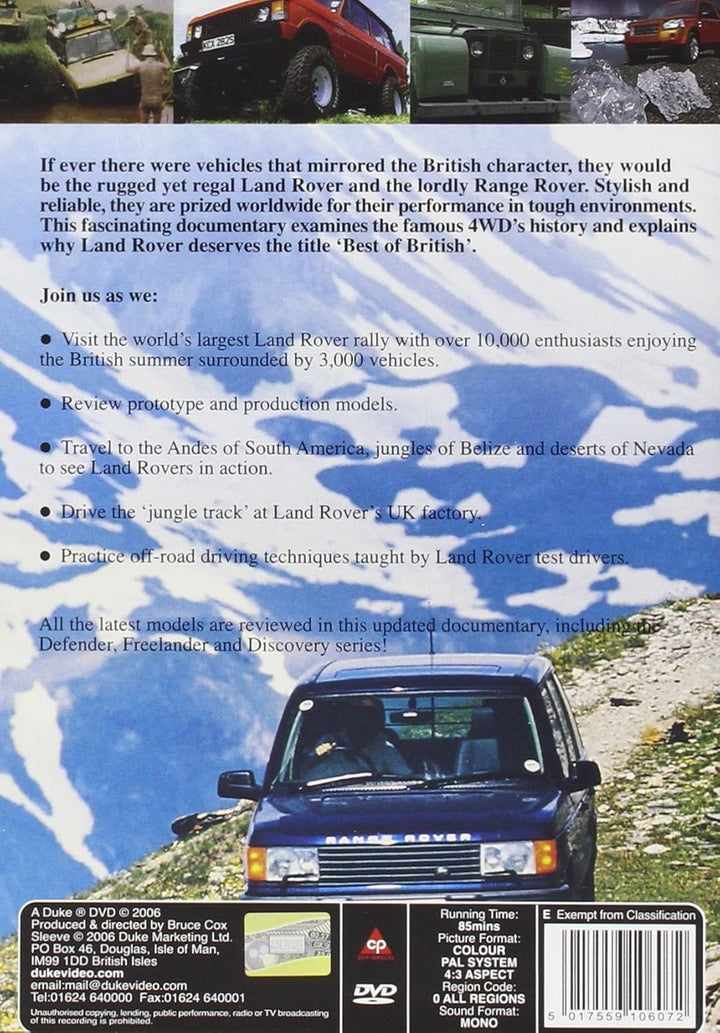 Best Of British - Land Rover (2023) - DVD Theatrical Cut (Region 2)