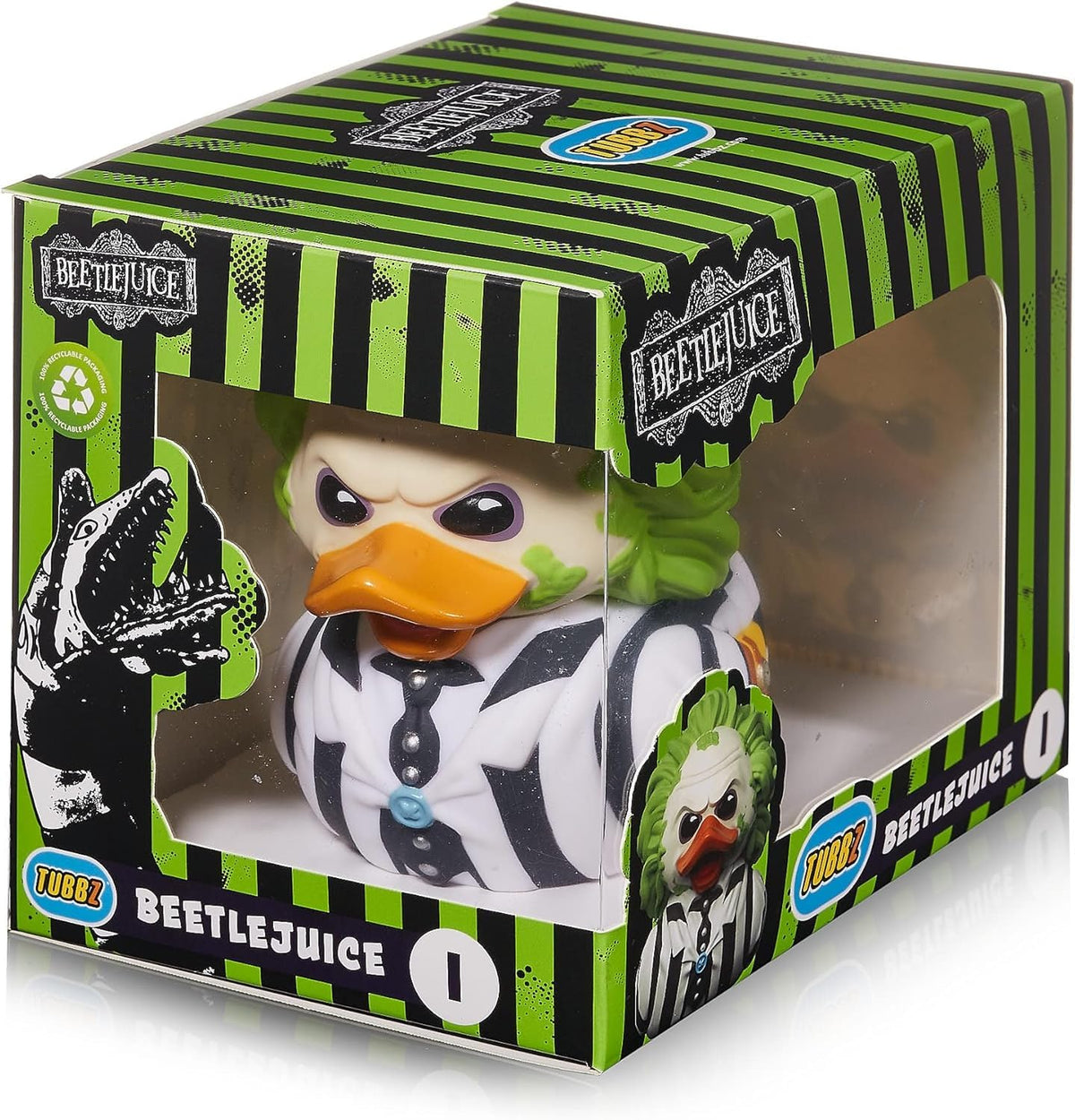 TUBBZ Beetlejuice Cosplaying Rubber Duck Vinyl Figure - Boxed Edition