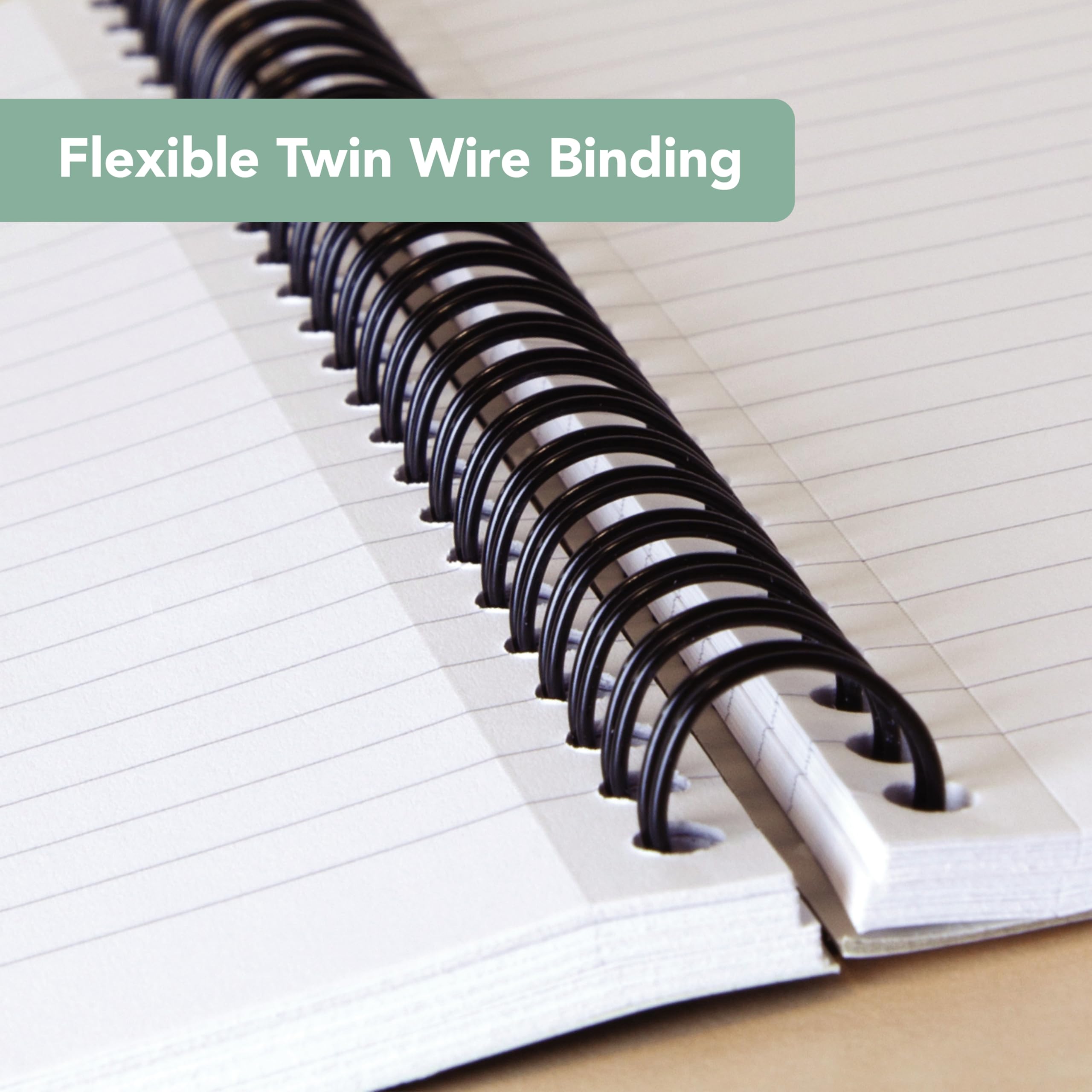 Cambridge Jotter A5 Wirebound Notebook - 10 Pack, 8mm Lined with Margin, 100 Pages