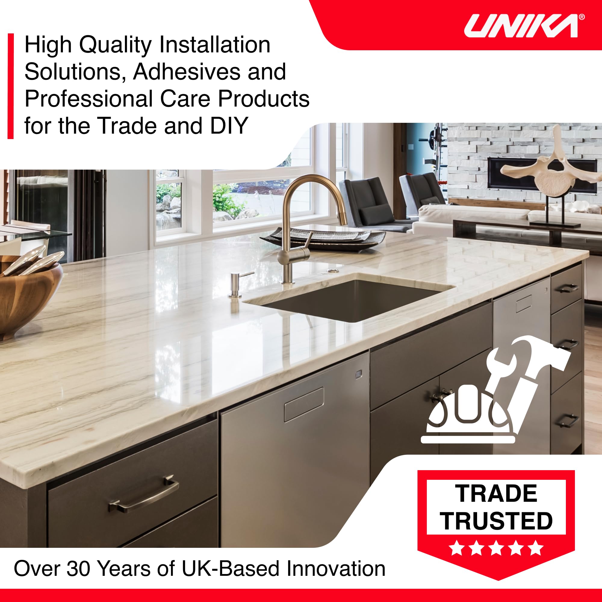Unika Granite and Quartz Worktop Cleaner Spray - Daily Non-Abrasive Formula | 500ml 4